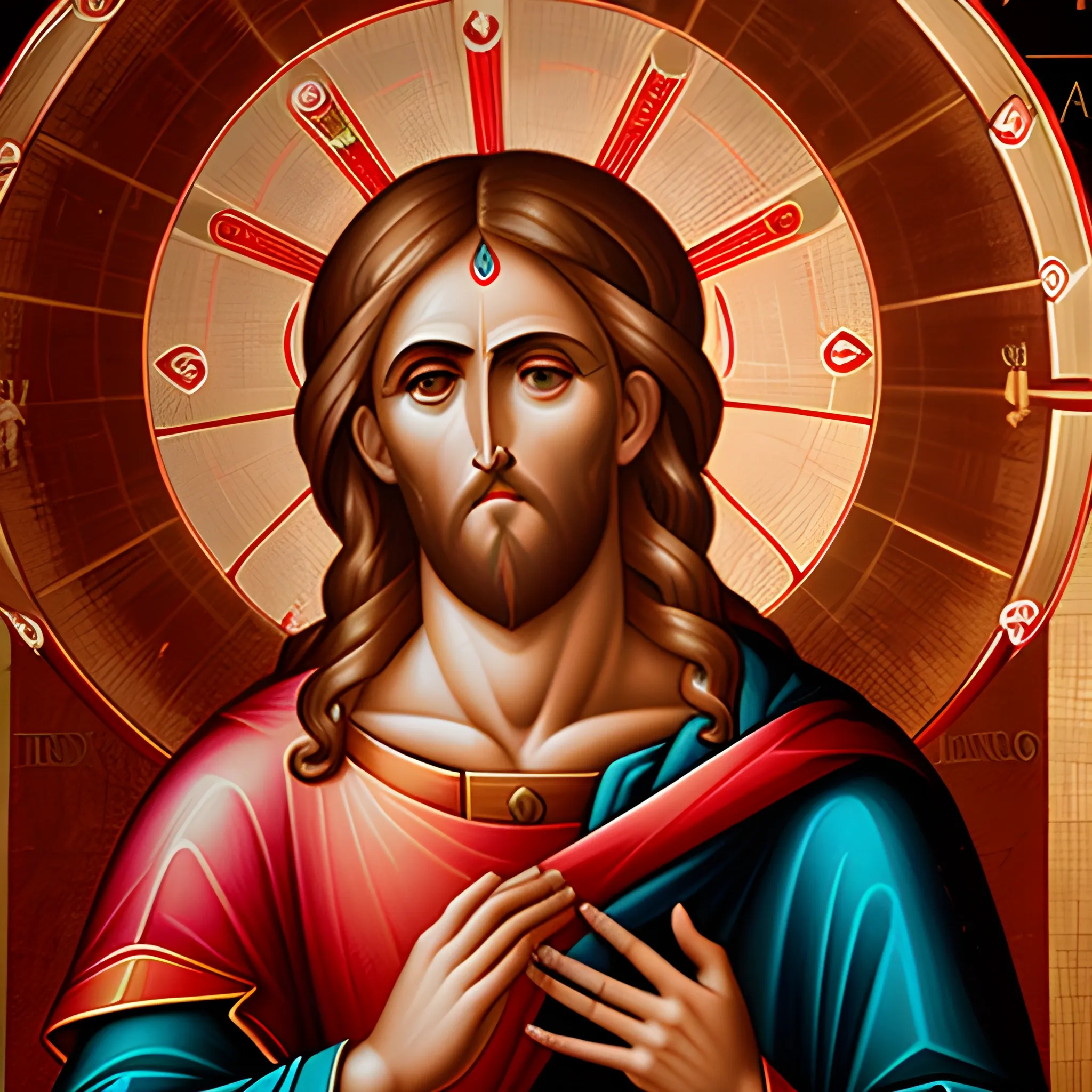 Christ Pantocrator realistic 4k uhd 