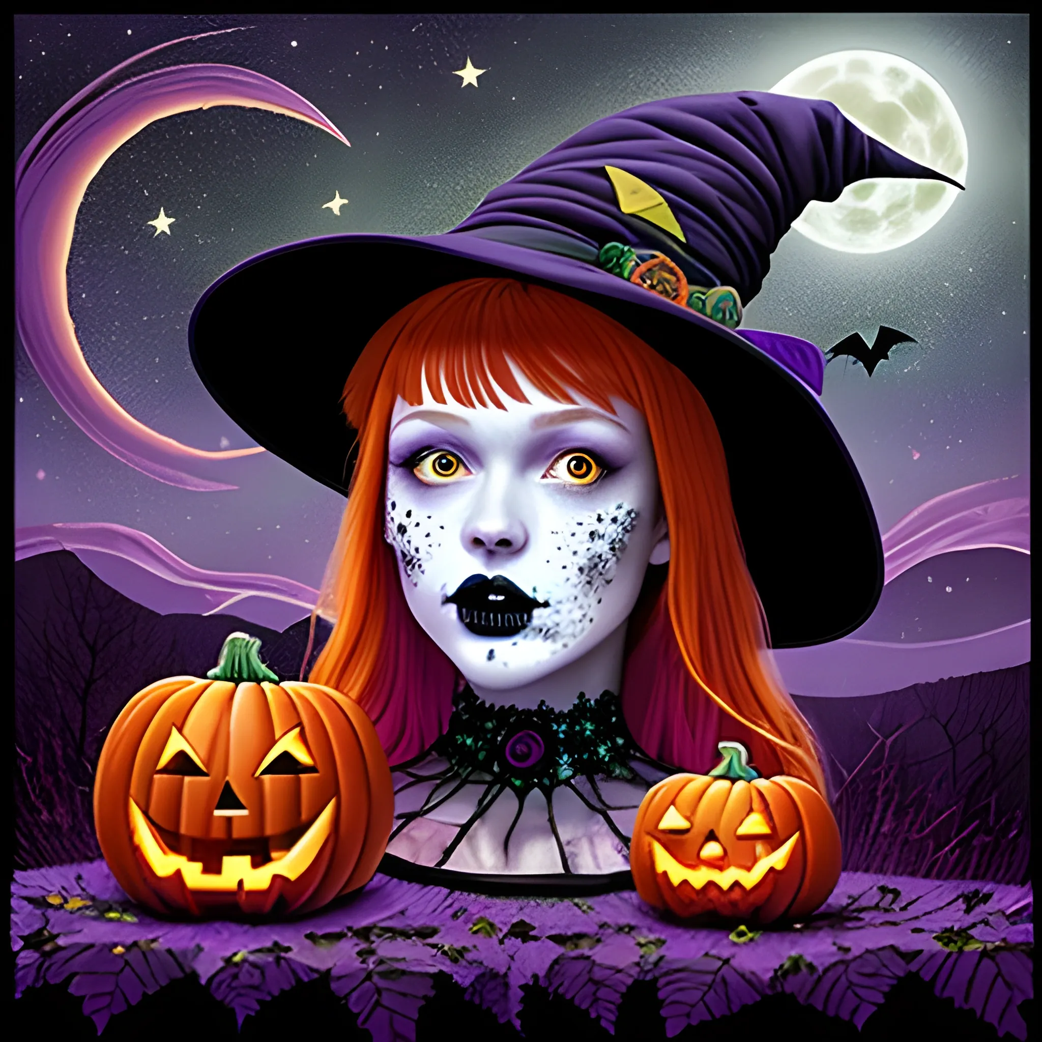 Bella Thorne   Sadie Sink Face Morph As A Halloween Witch, Weari 