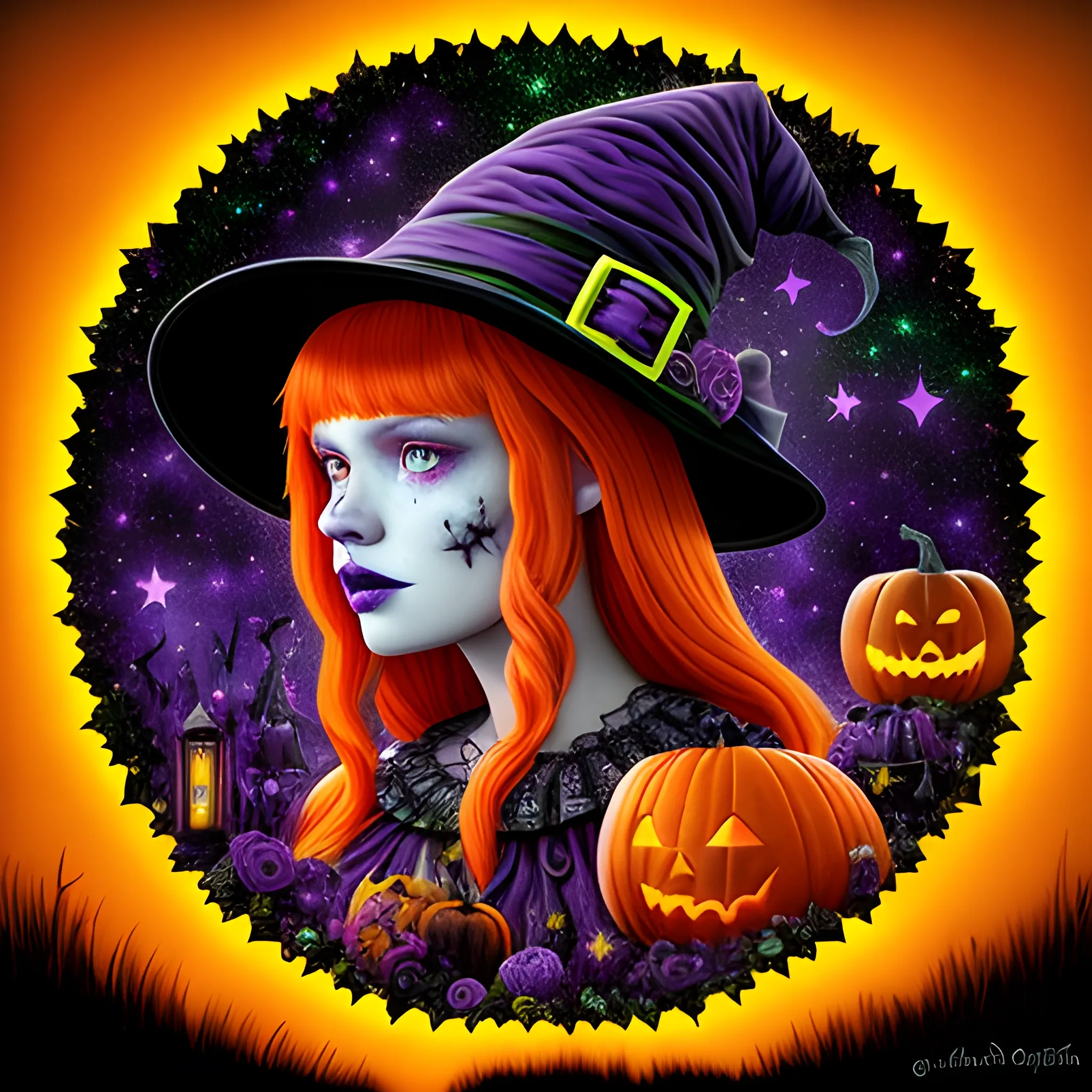 Bella Thorne / Sadie Sink face morph as a Halloween Witch, weari ...