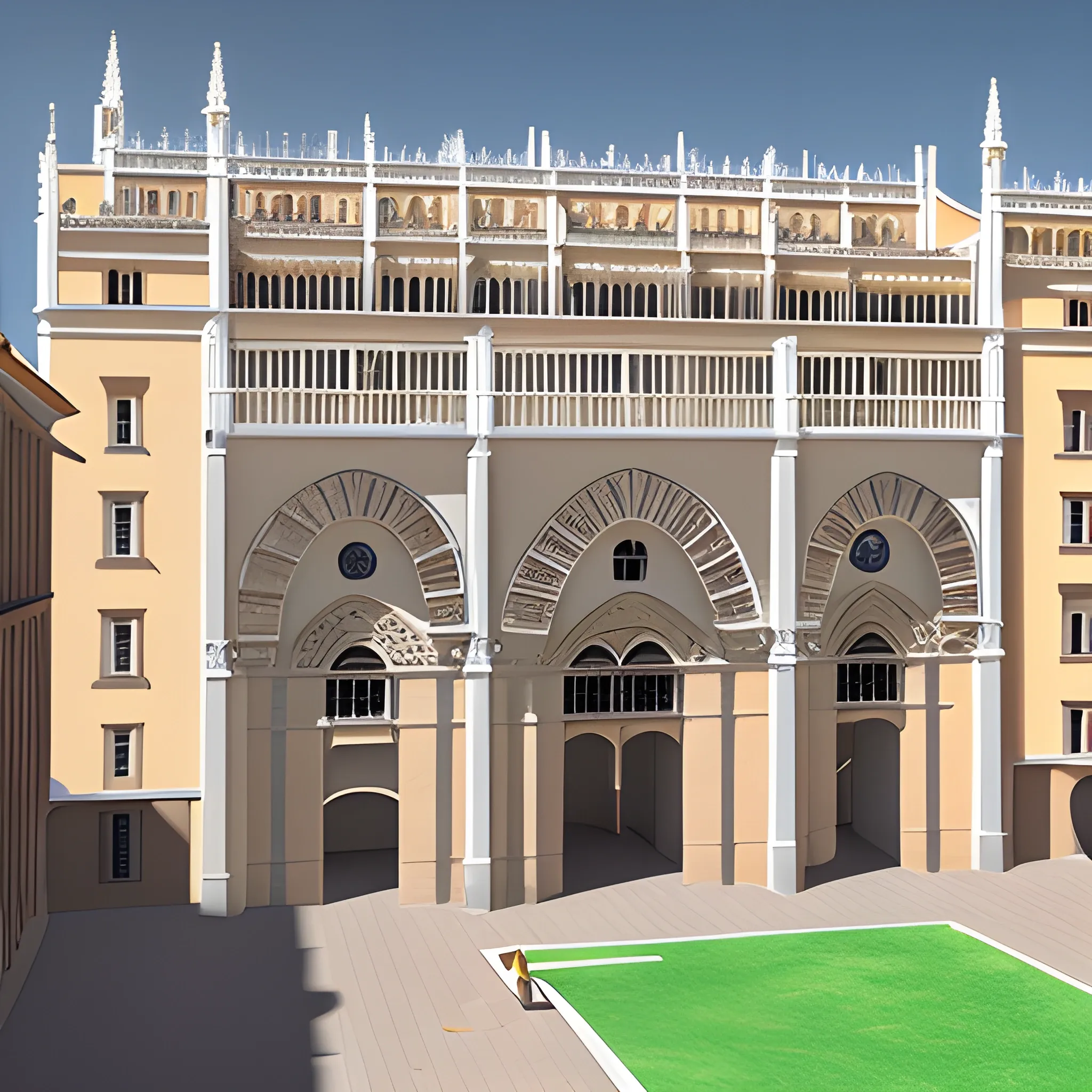 Universidad de Sevilla en llamas, 3D