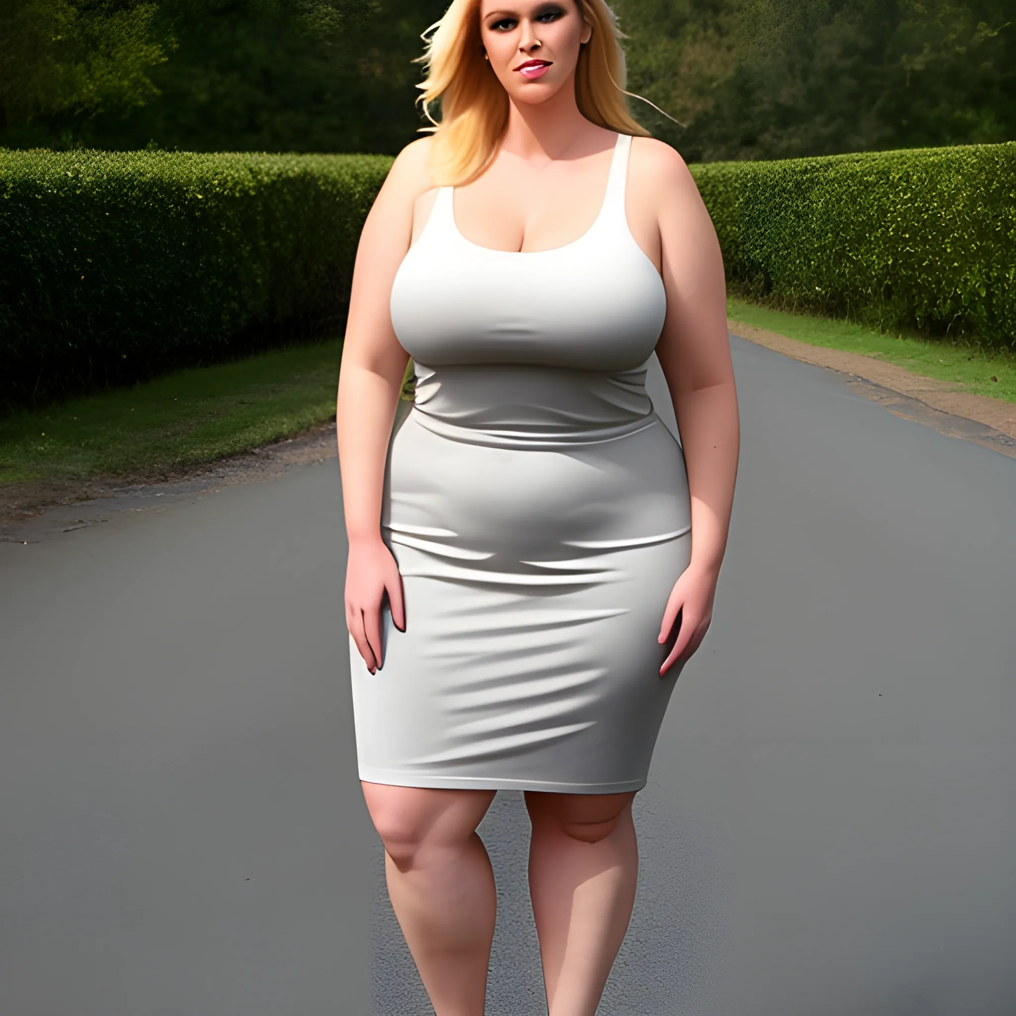 so young and so tall : large 8ft tall friendly blonde plus size ...