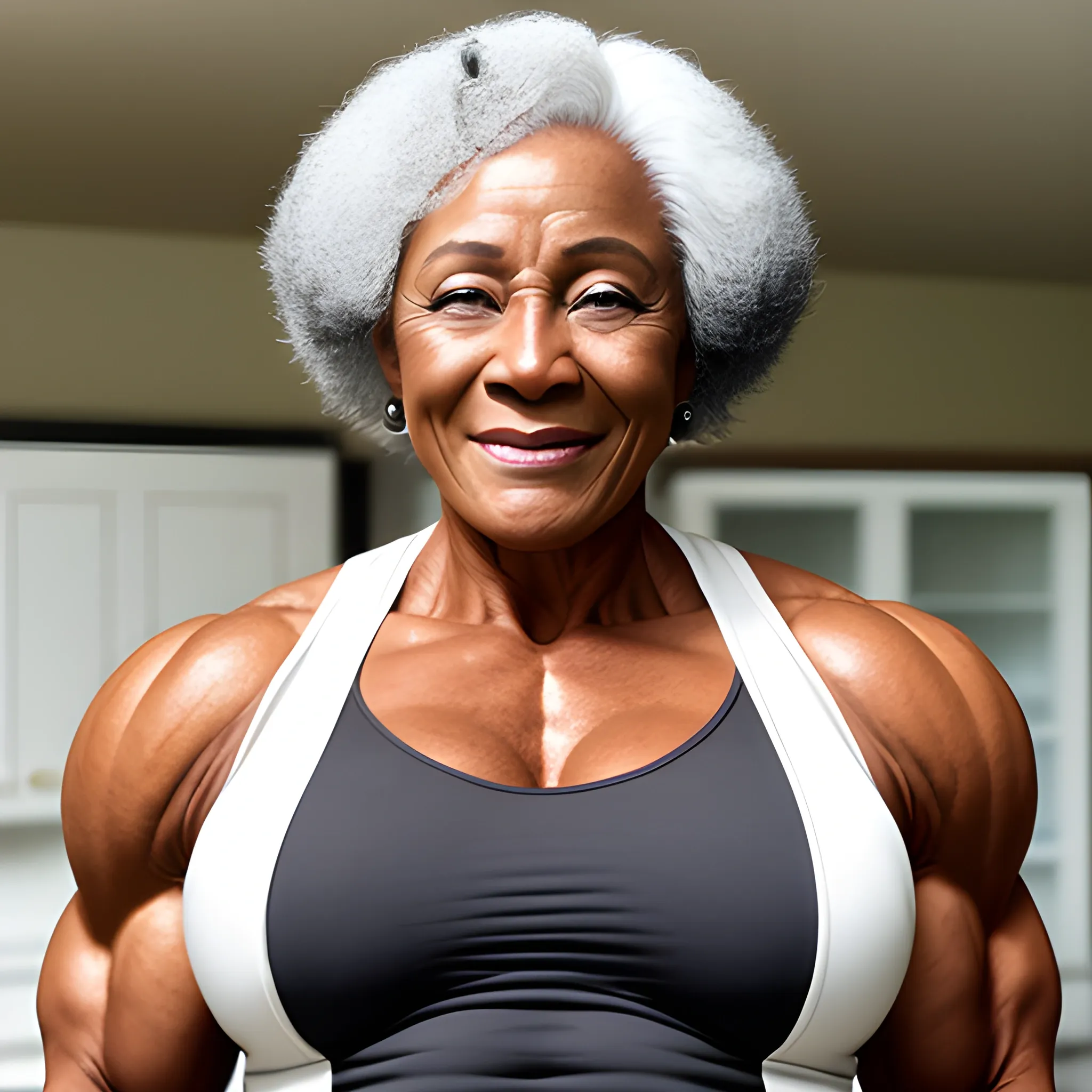  black muscular   older woman 