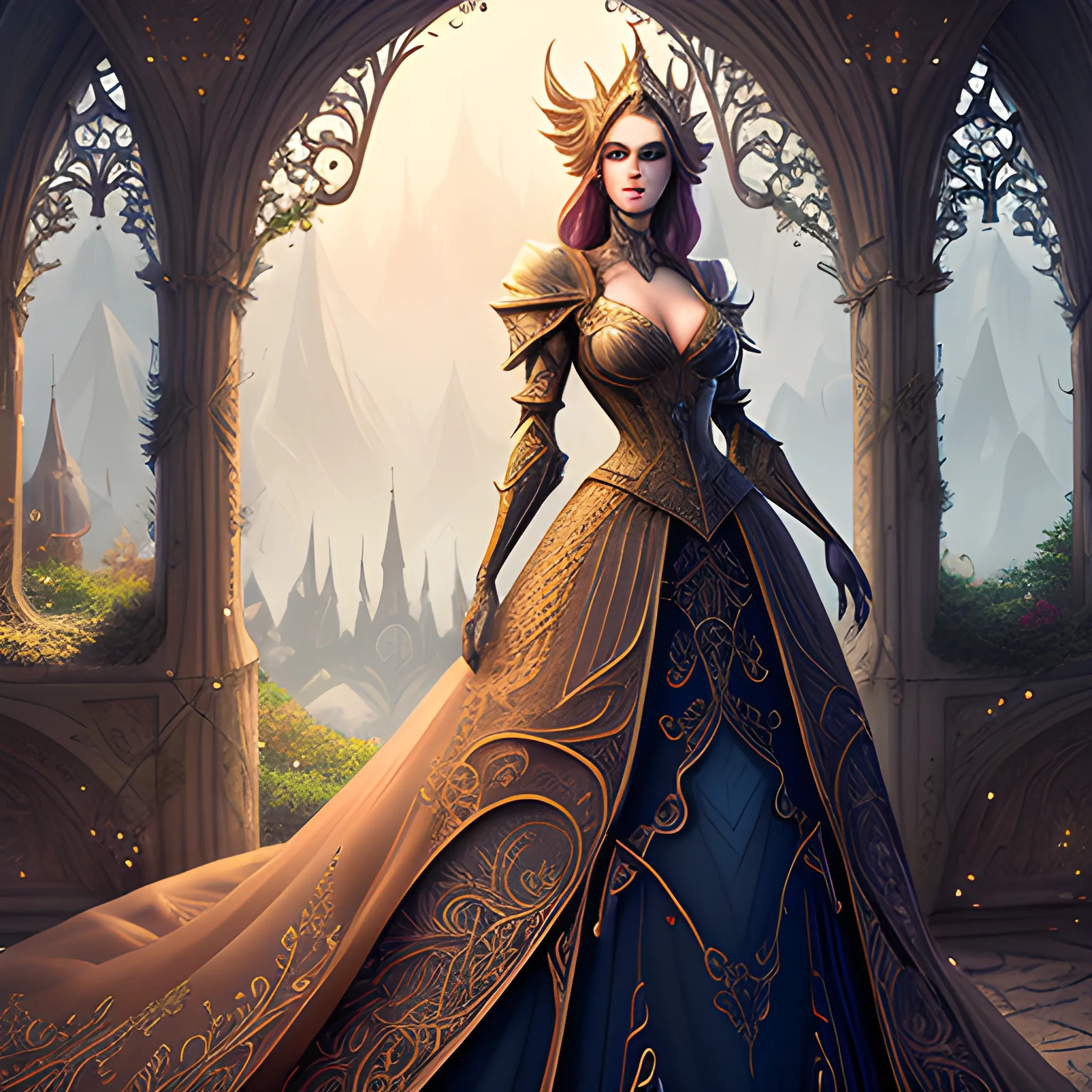 Beautiful girl, concept art, 8k intricate details, fairytale style,