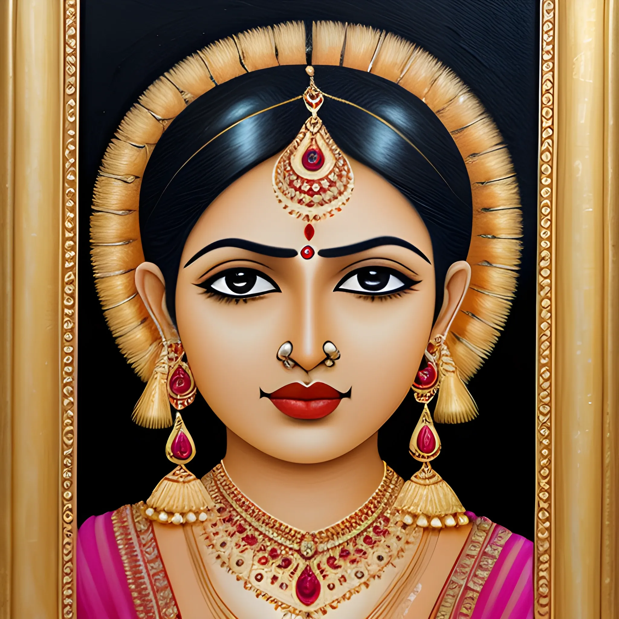 Indian mangalsutra, Oil Painting