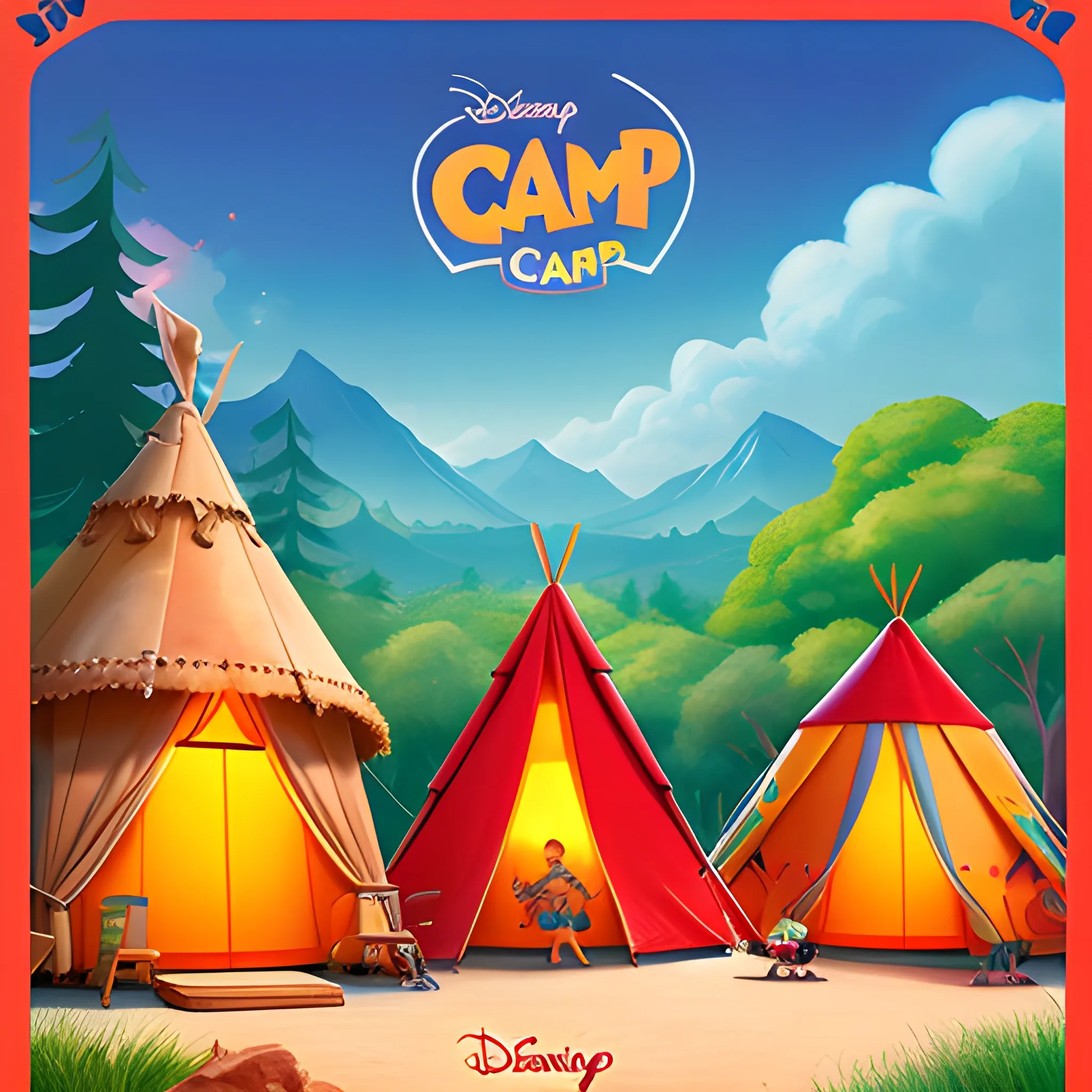 Disney Pixar poster camp camp 