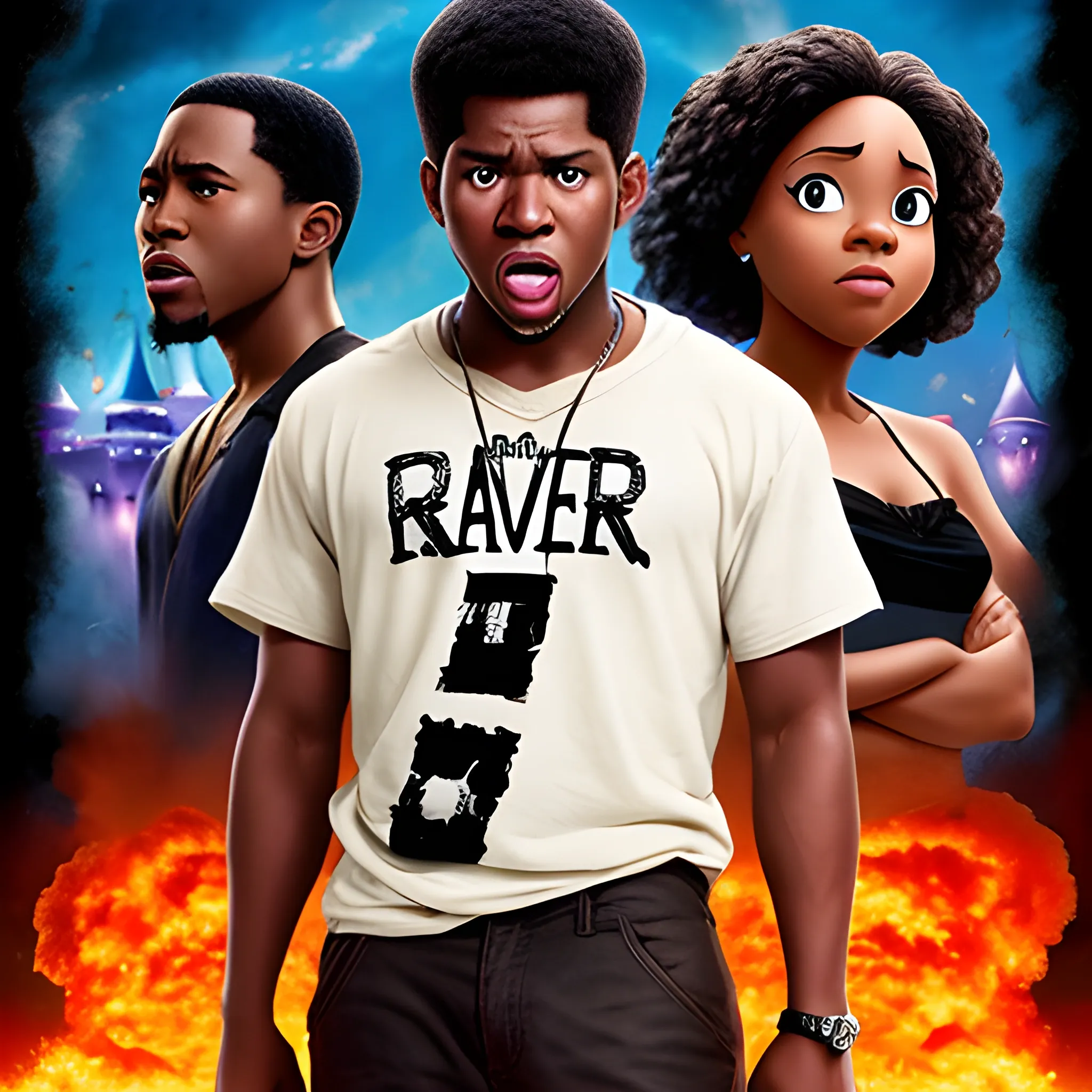 Black-people Raper  hater Disney movie poster 