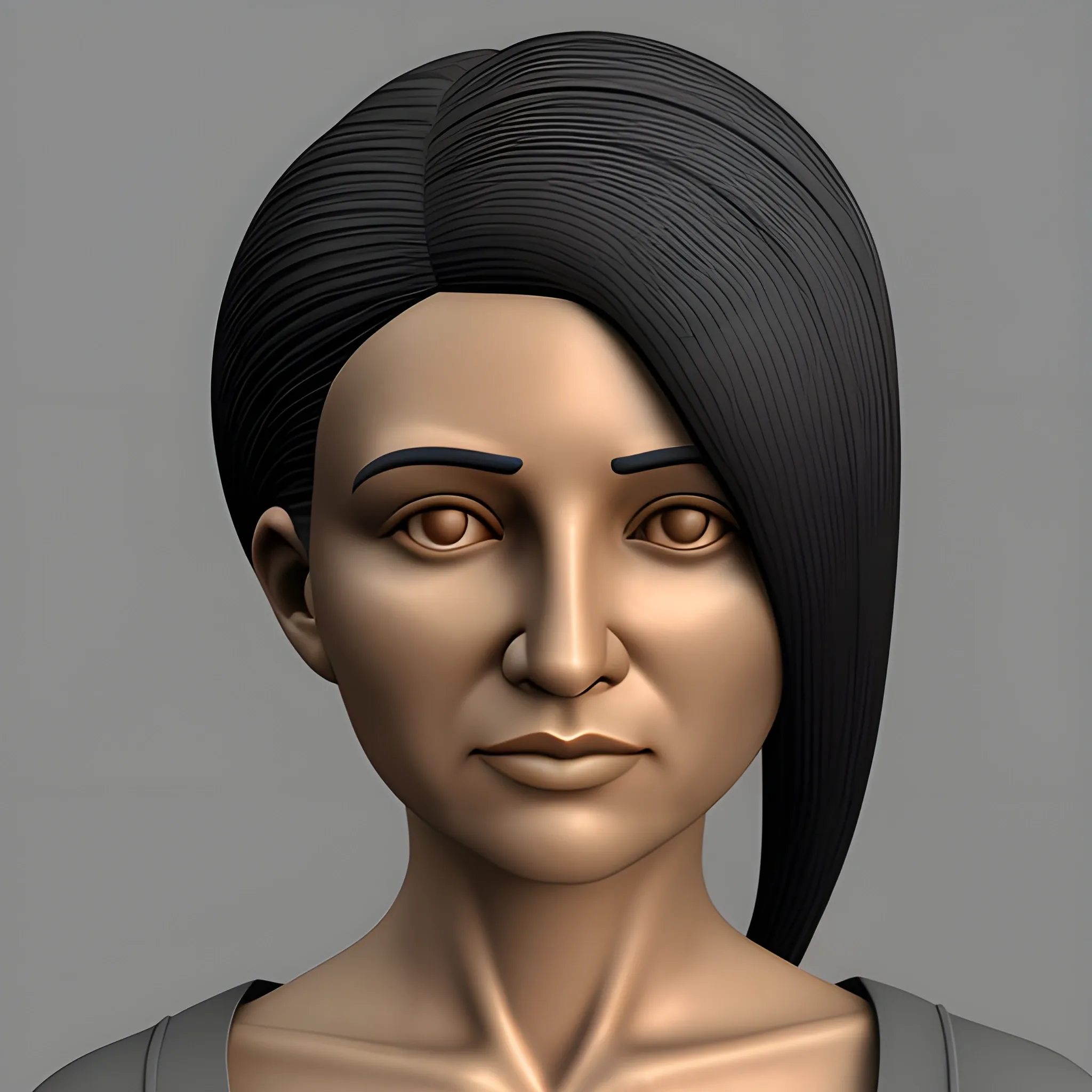 mujer, 3D