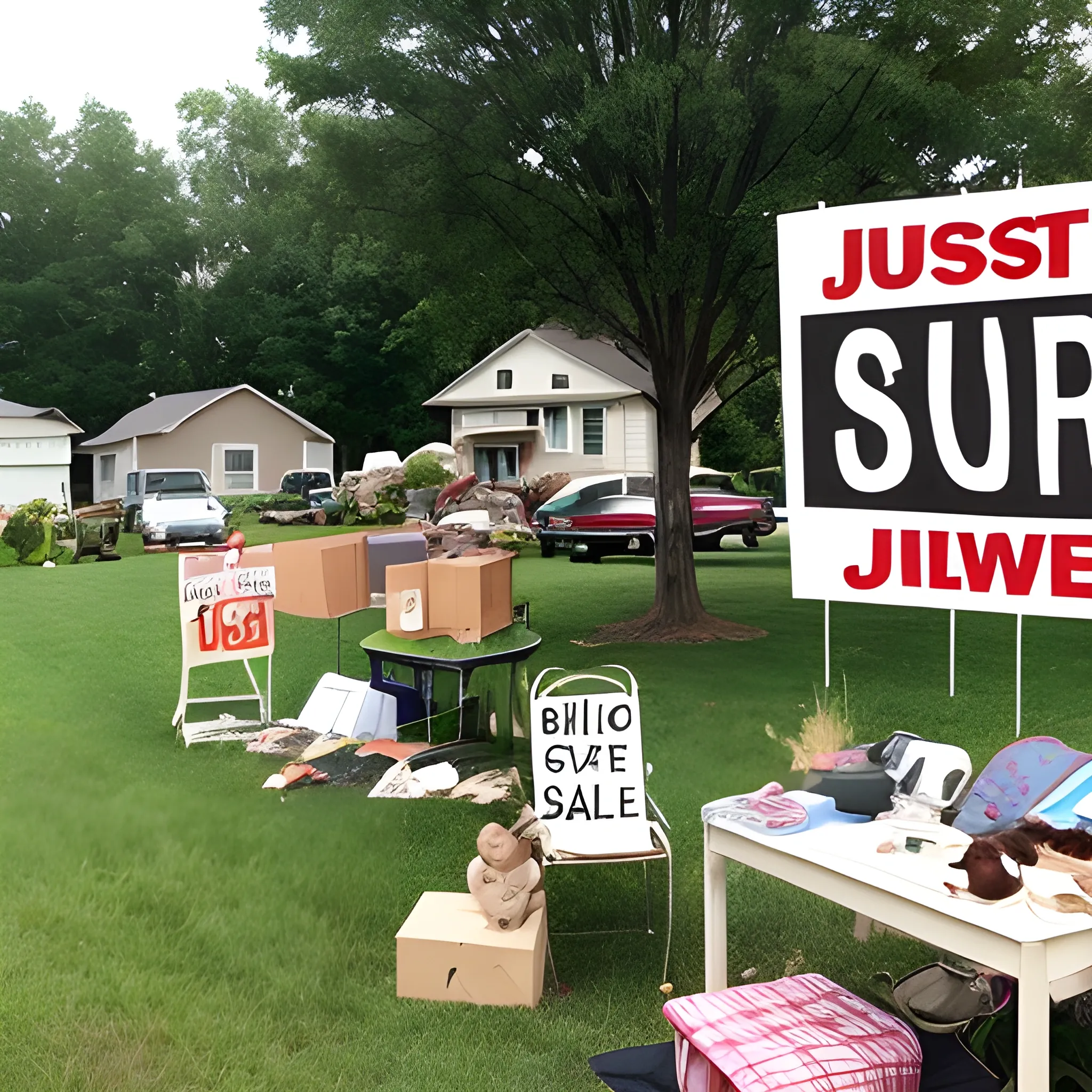 Just a big front yard sale