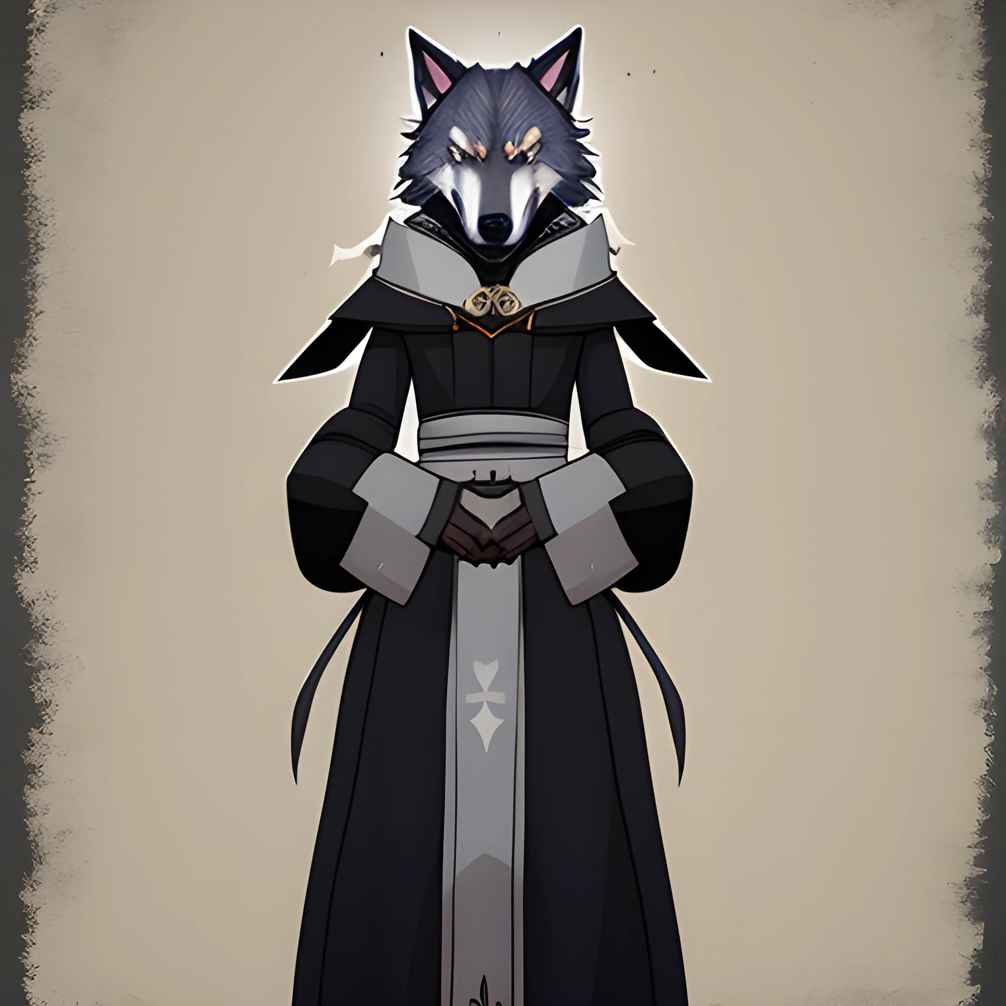 Healer priest she wolf, stylised