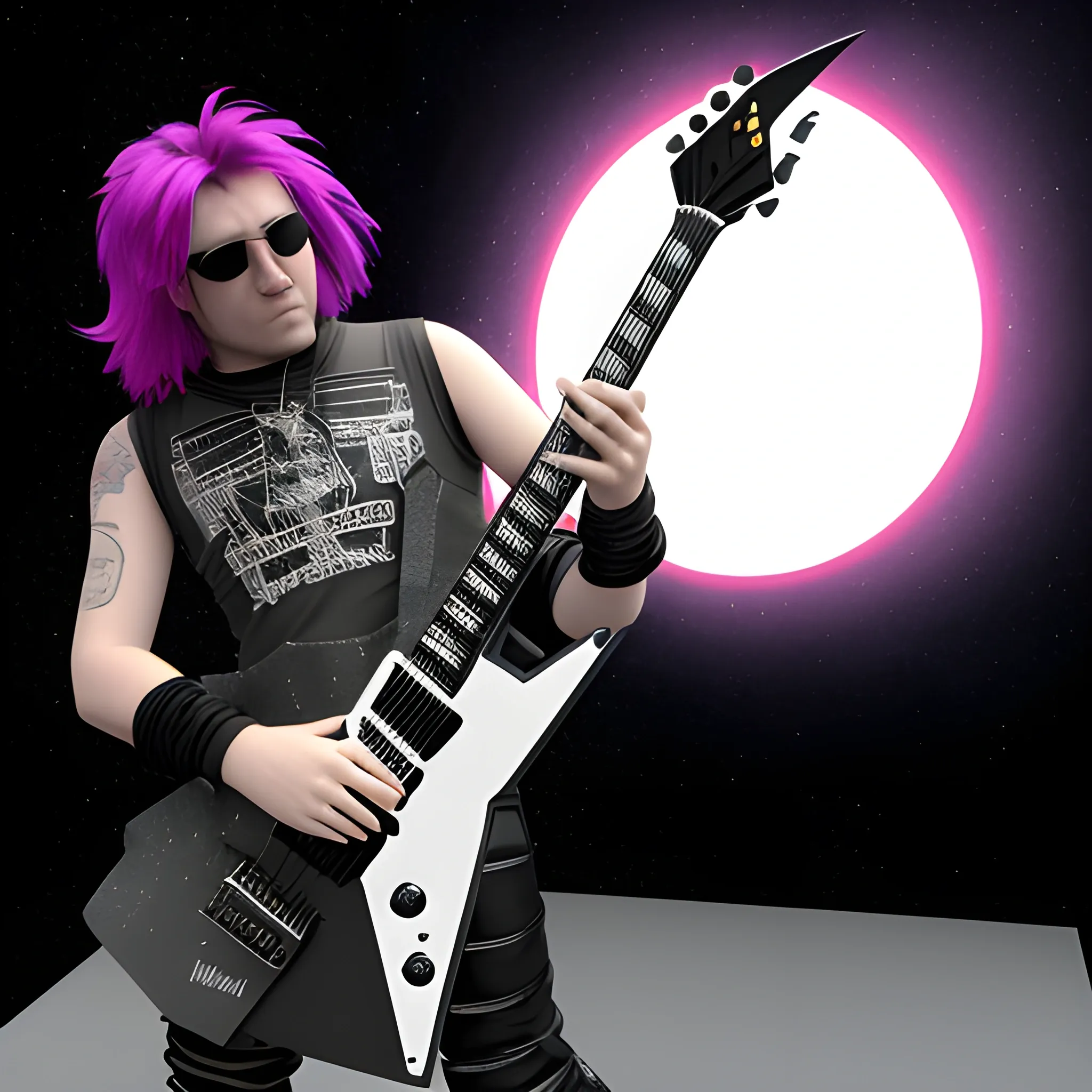 RockMetalMultiverseguitar, 3D