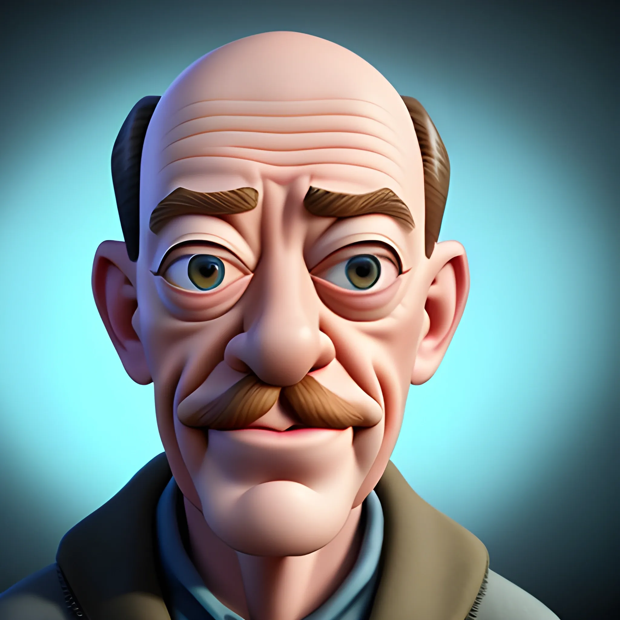 screenshot of jk simmons in a pixar movie. 3 d rendering. unreal engine. amazing likeness. very detailed. cartoon caricature. , Trippy, Trippy, Trippy