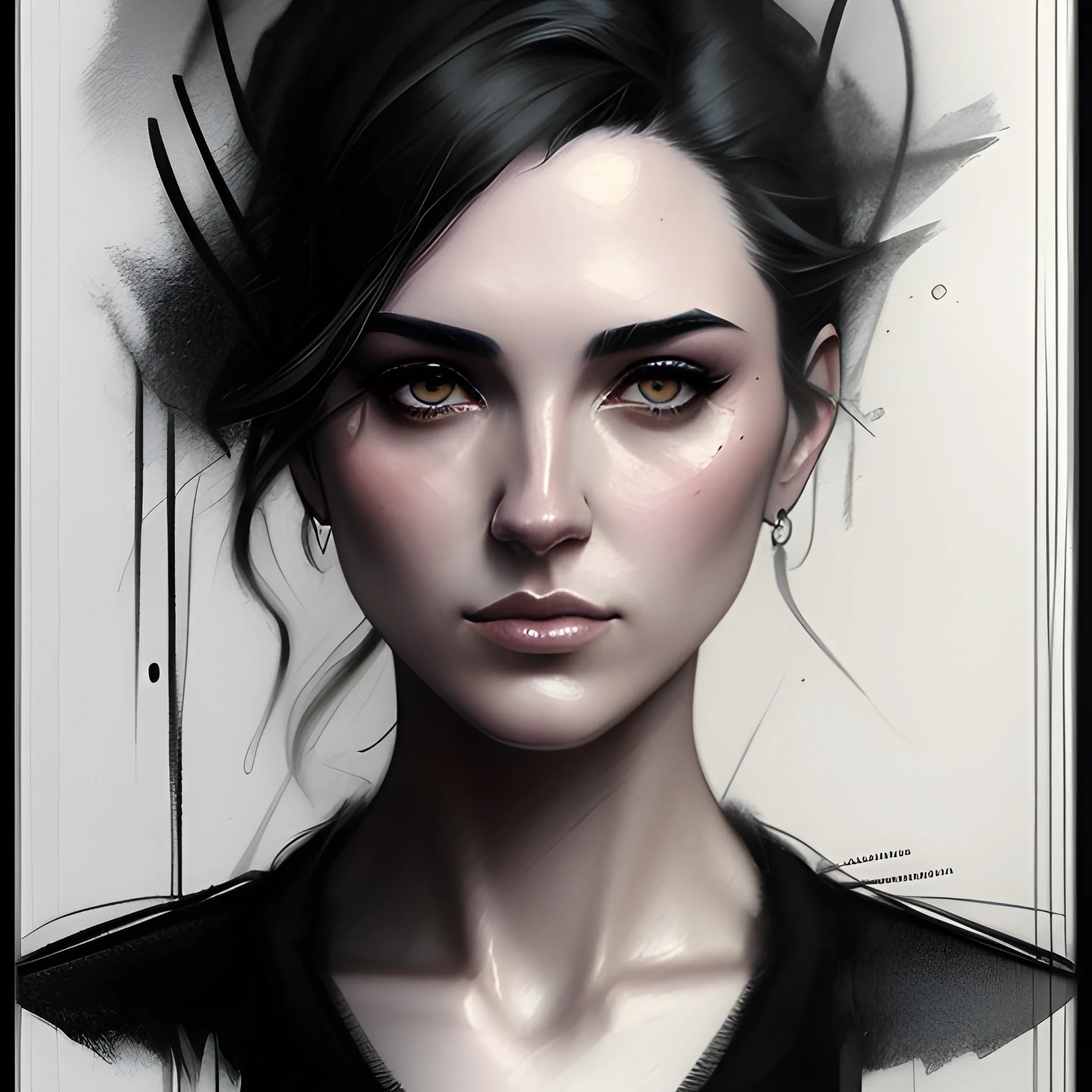 Masterpiece, Style Casey Baugh, Charlie Bowater #pencils, Crayon 