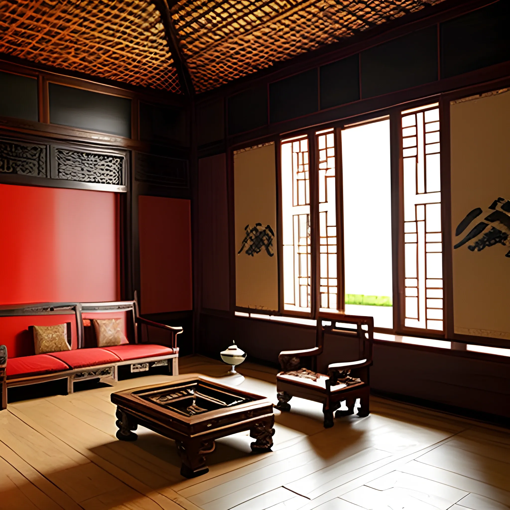 1500s , Ming dynasty living room