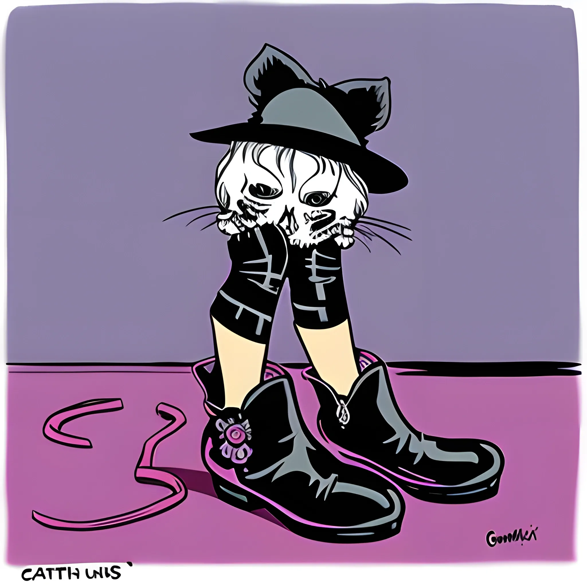 Puss in boots x Death, Cartoon