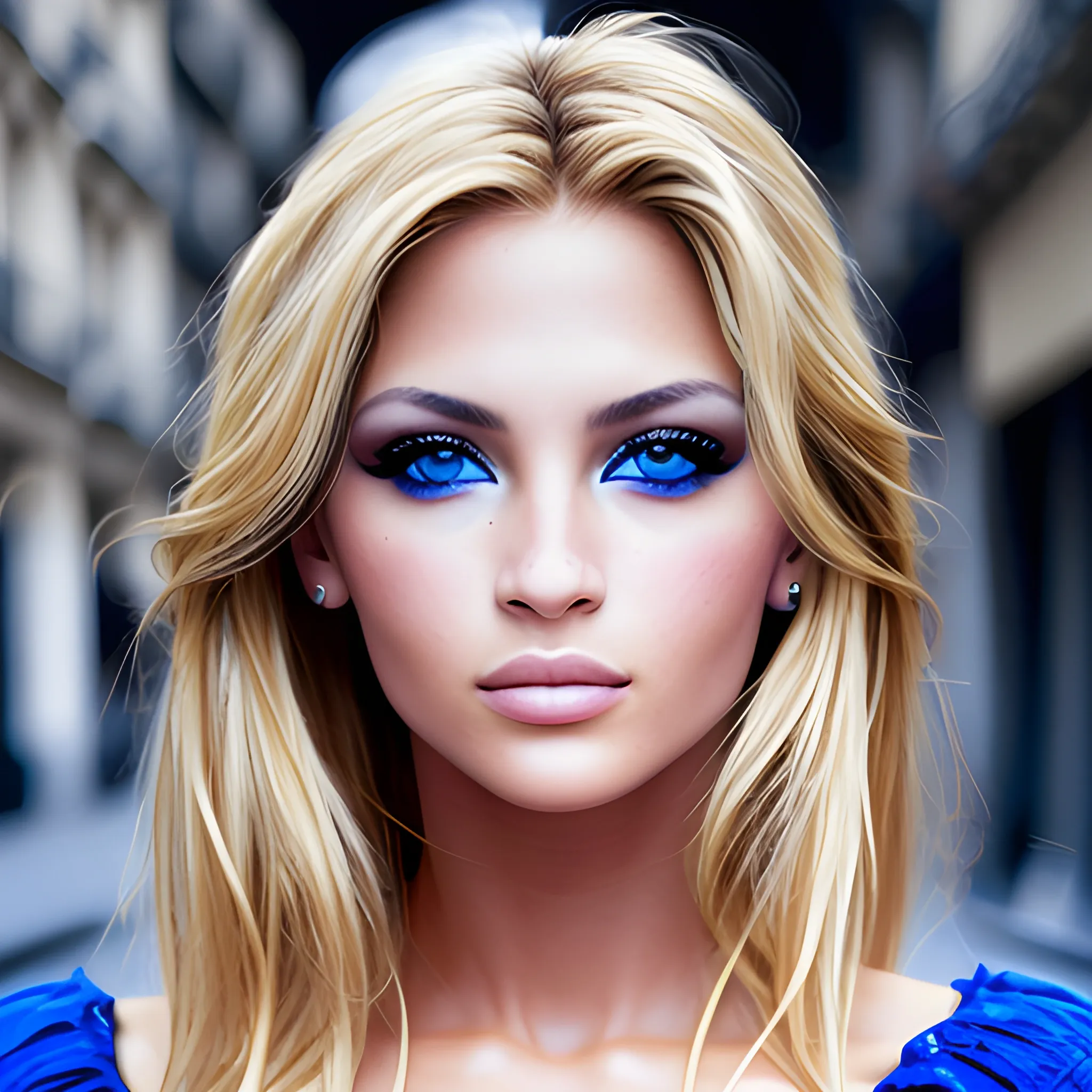 rubia, ojos azules, modelo, paris