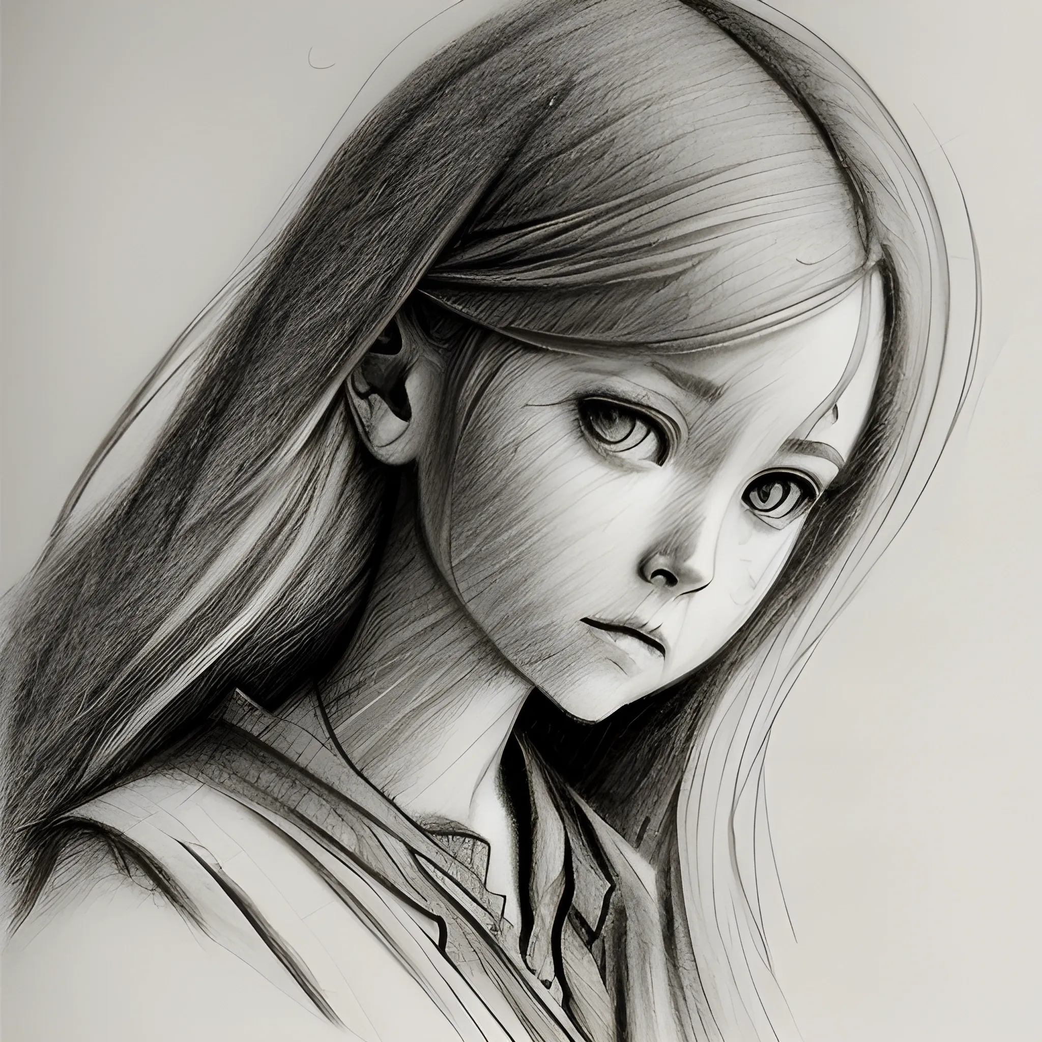 , Pencil Sketch - Arthub.ai