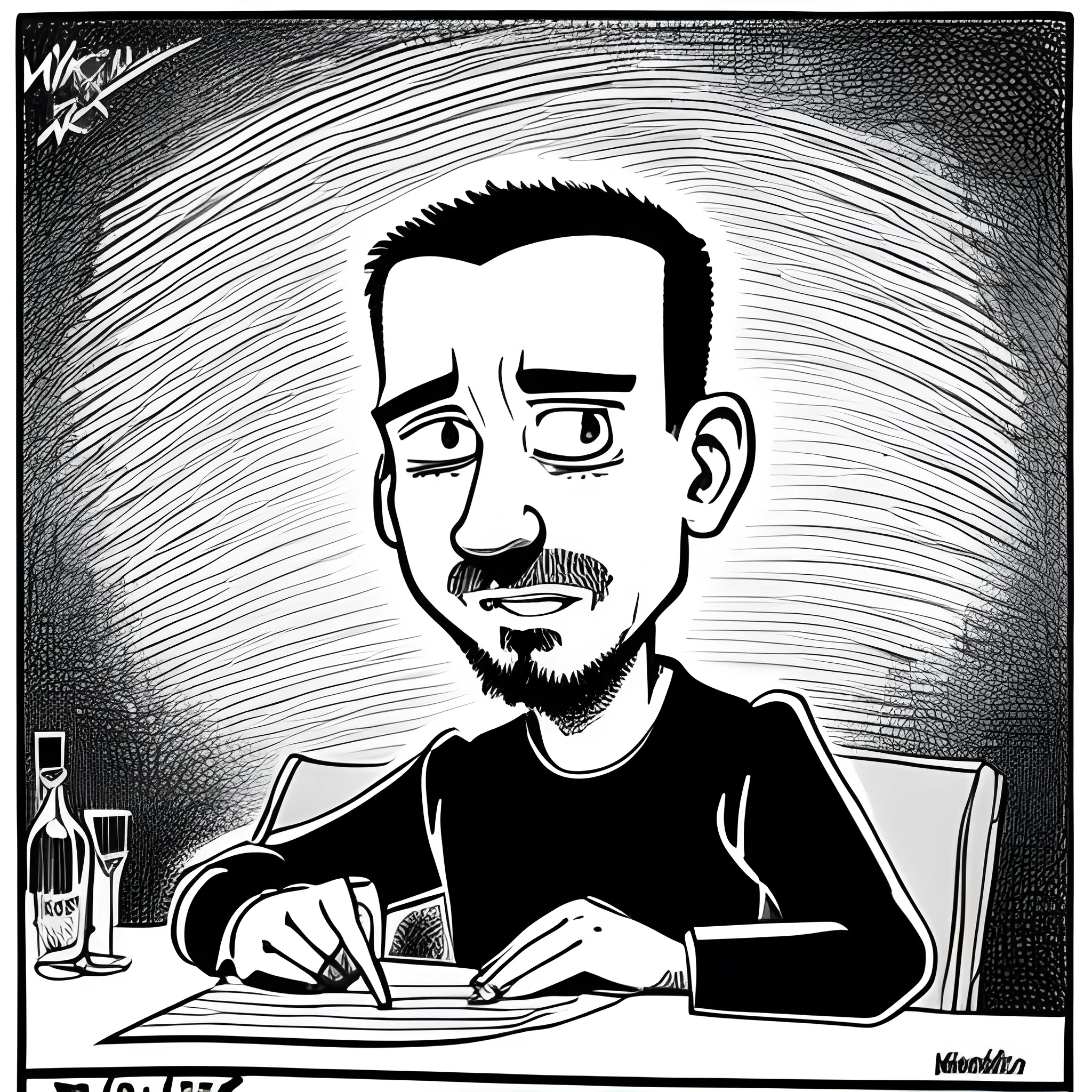 Marcin Ruszcza cartoon, Cartoon