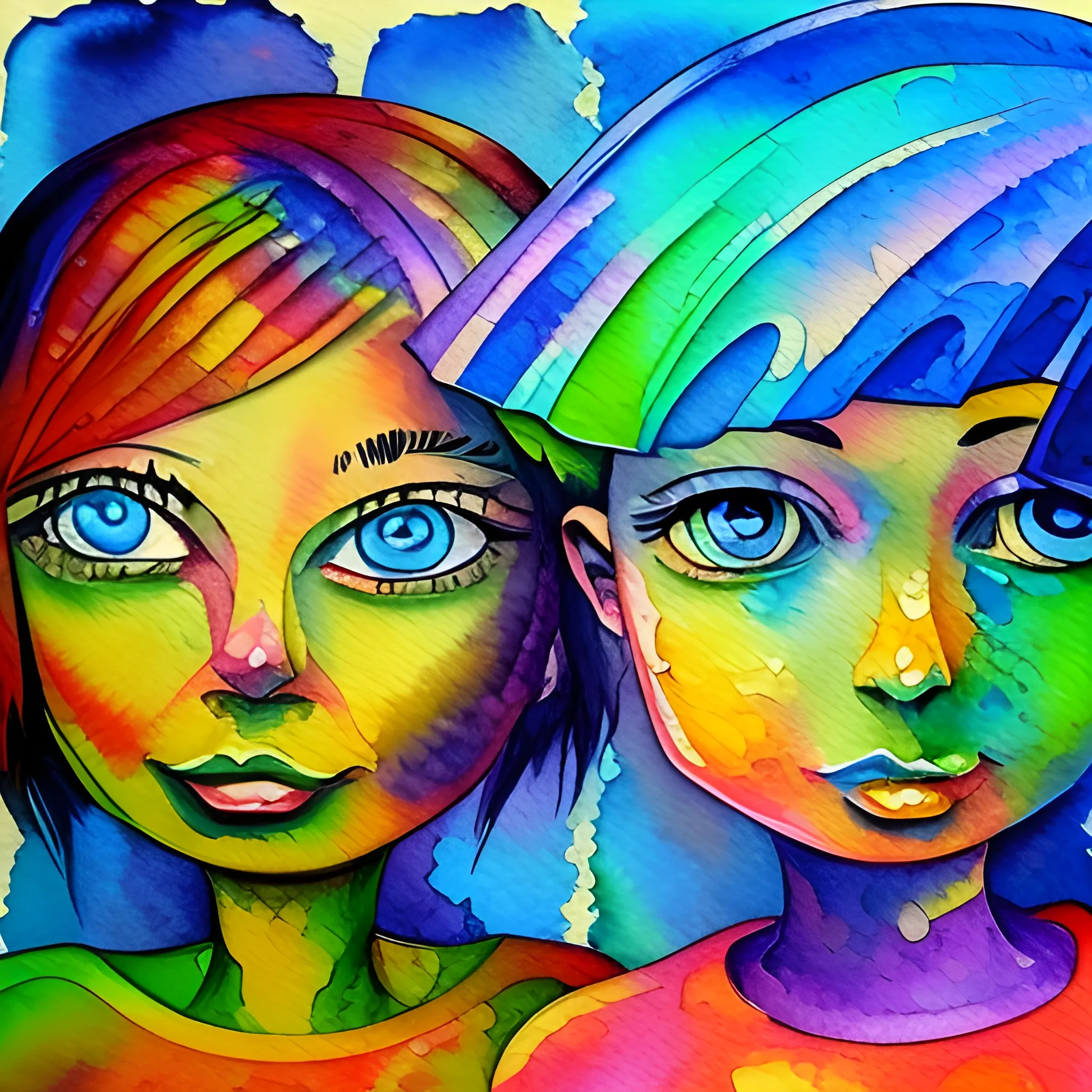 , Trippy, Water Color, Oil Painting, Cartoon