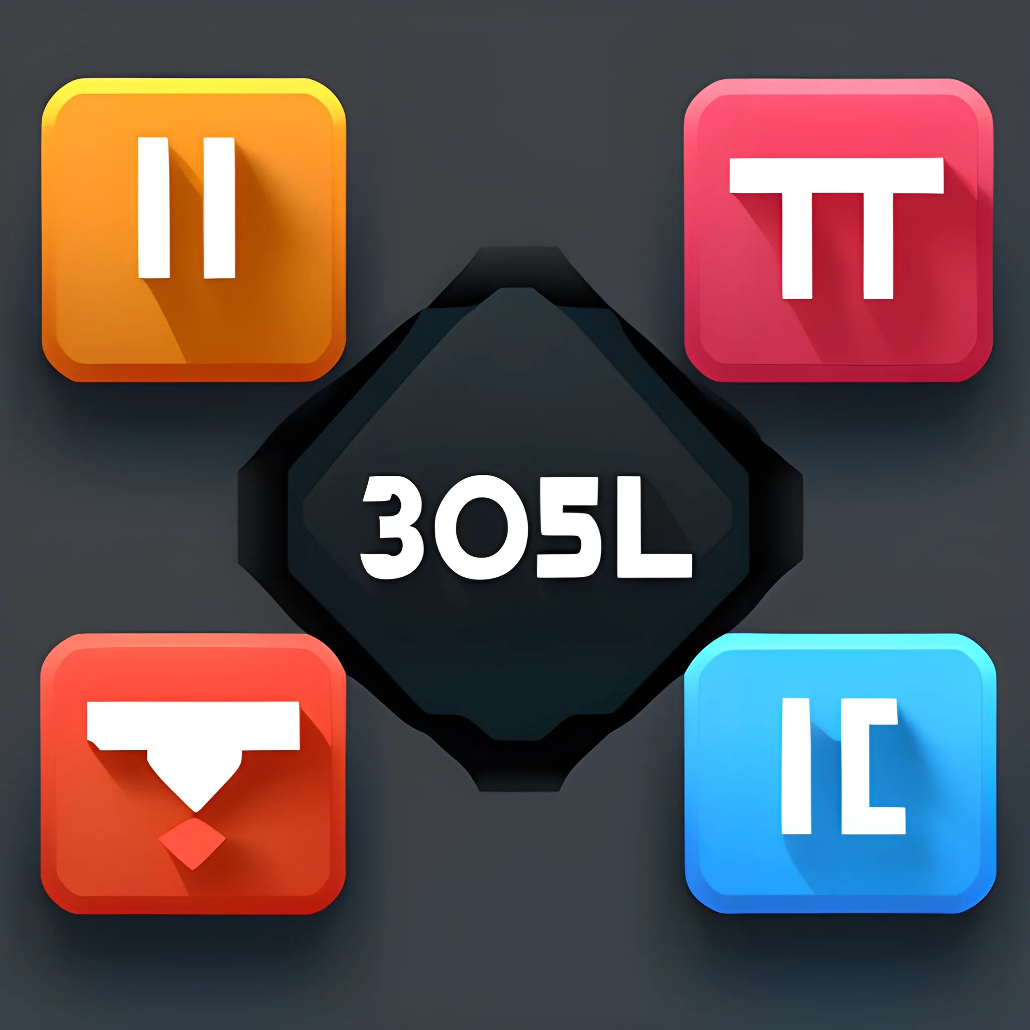 3D Icon Sets interface for the game website