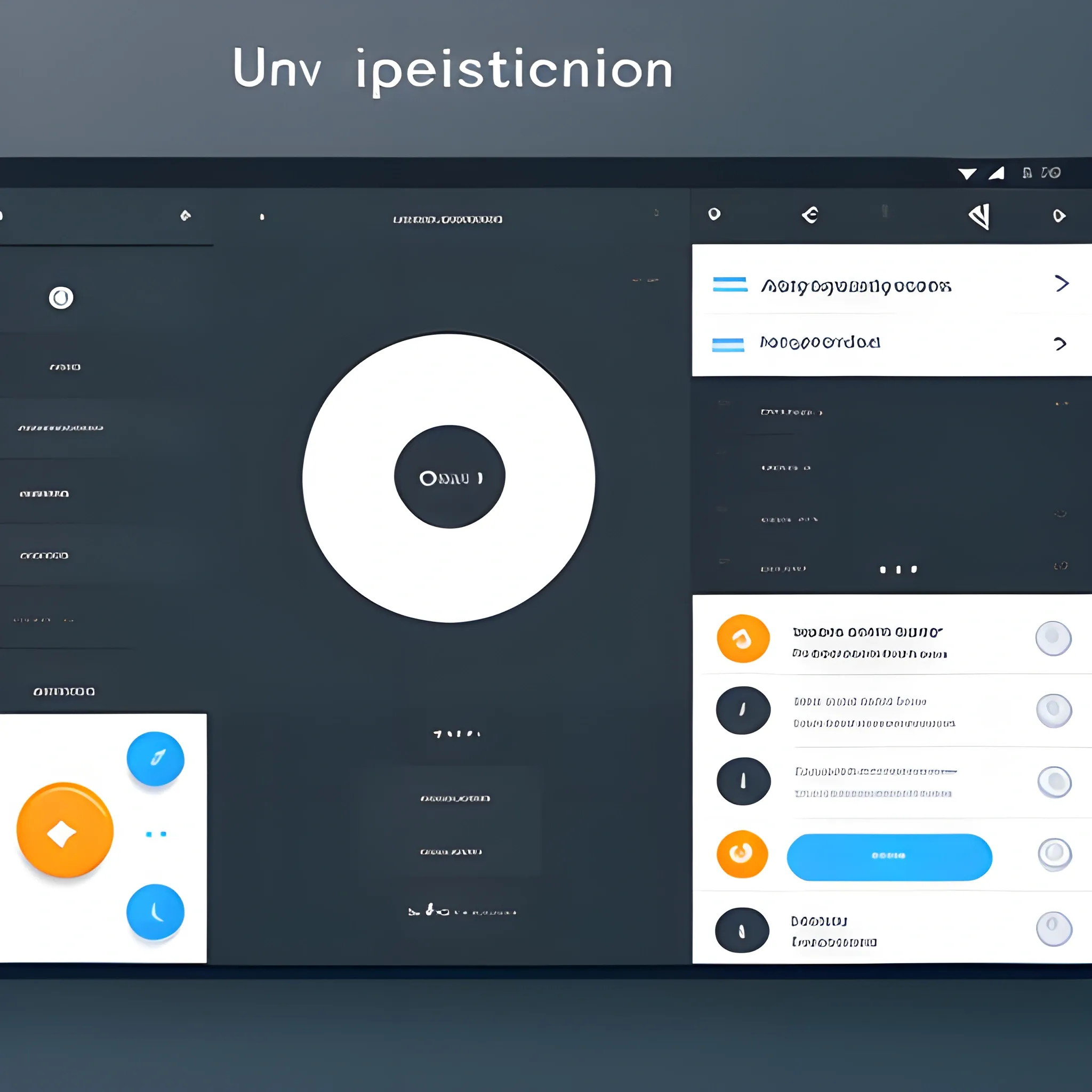 ui ux interface for the application 