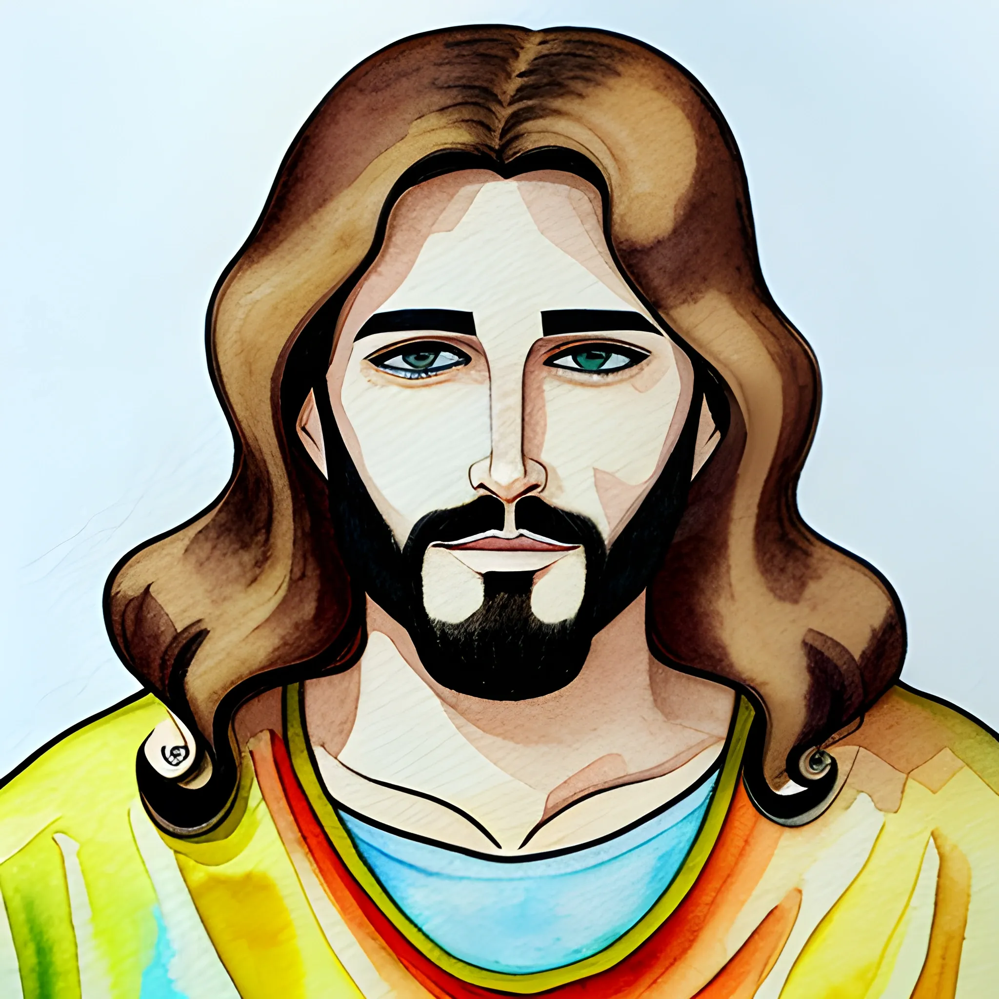Jesus drawing | How to draw Jesus Christ easy | Colour pencil drawing|  drawing of Jesus |Simpleart | Jesus drawings, Color pencil drawing, Drawings