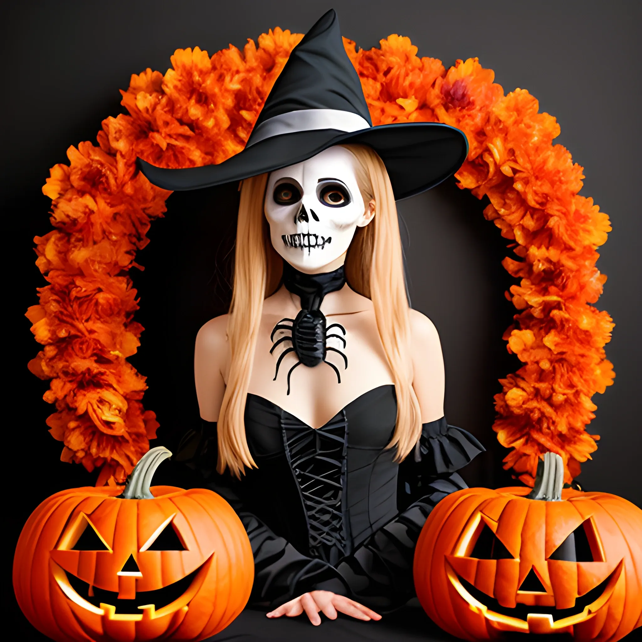 Halloween portrait in costume, 