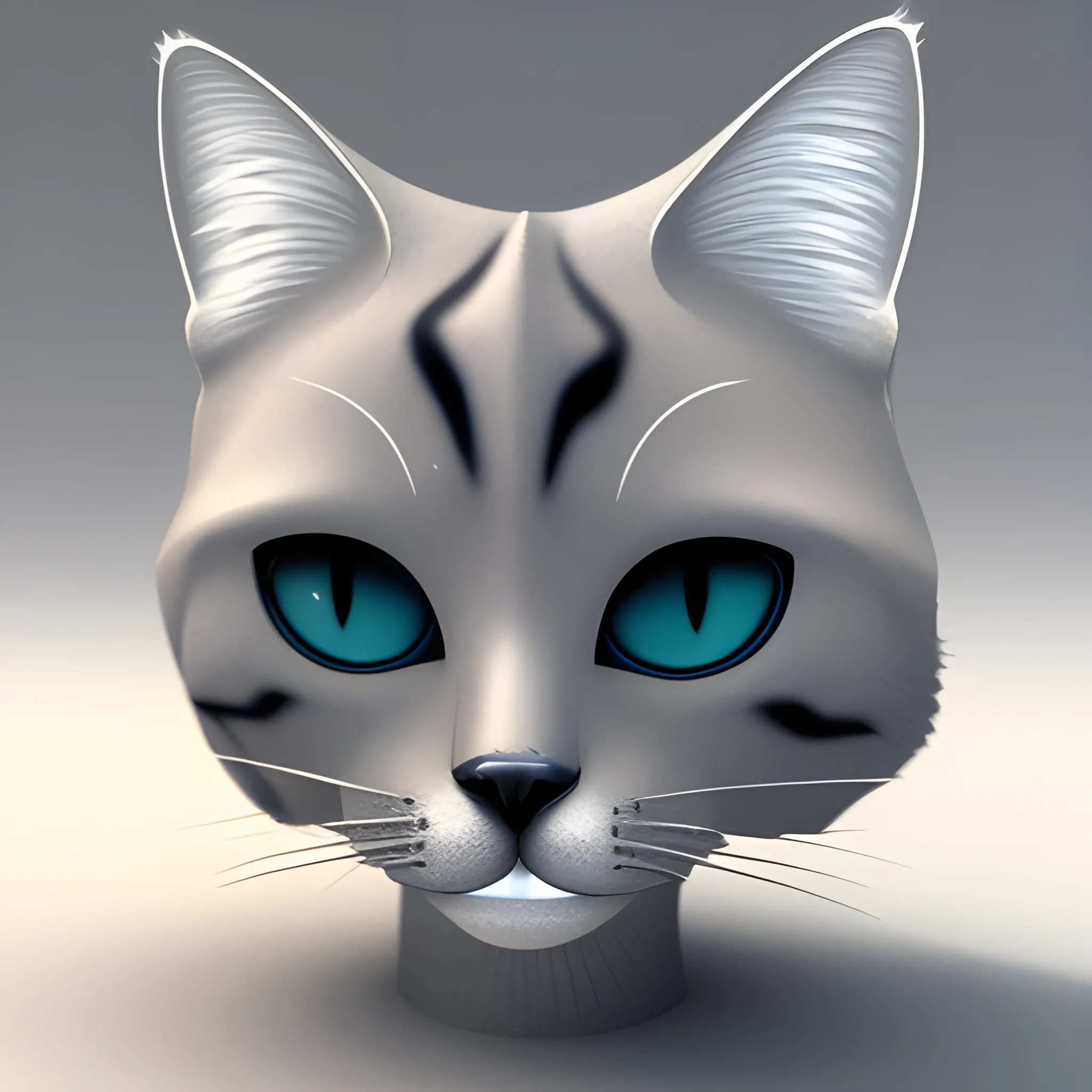 cat, 3D, 