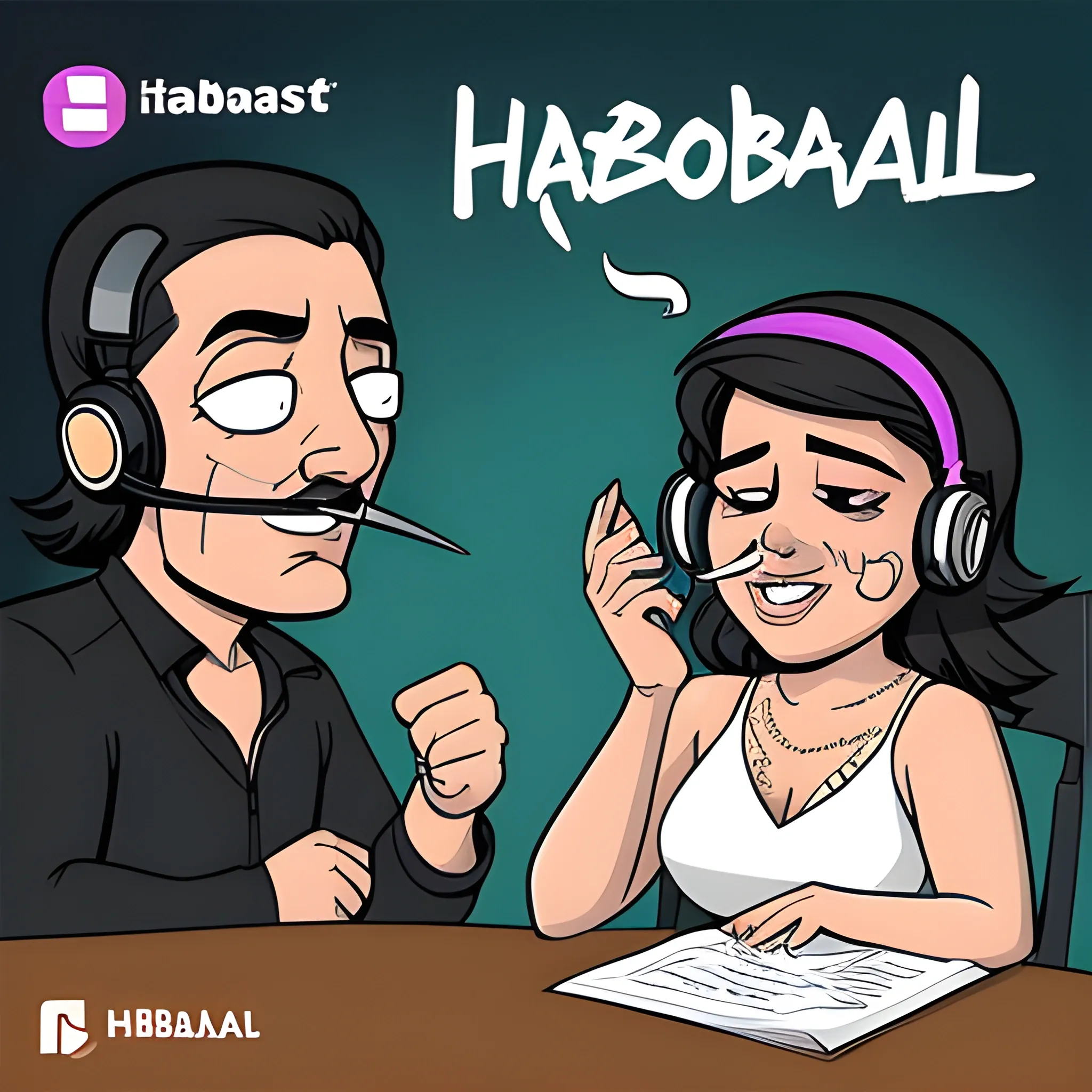 Prohibido habalar, podcast, Cartoon