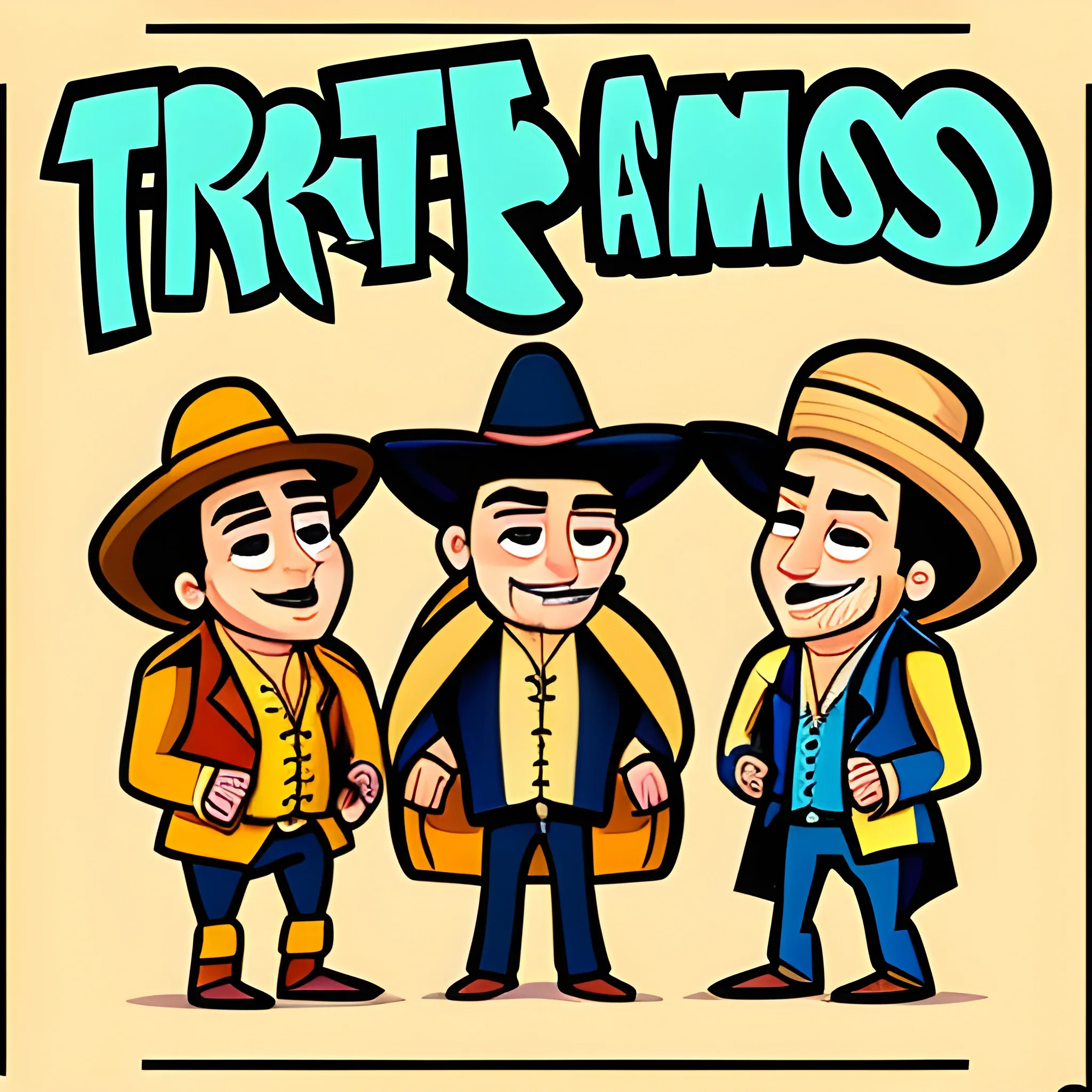 Podcast de tres amigos , Cartoon