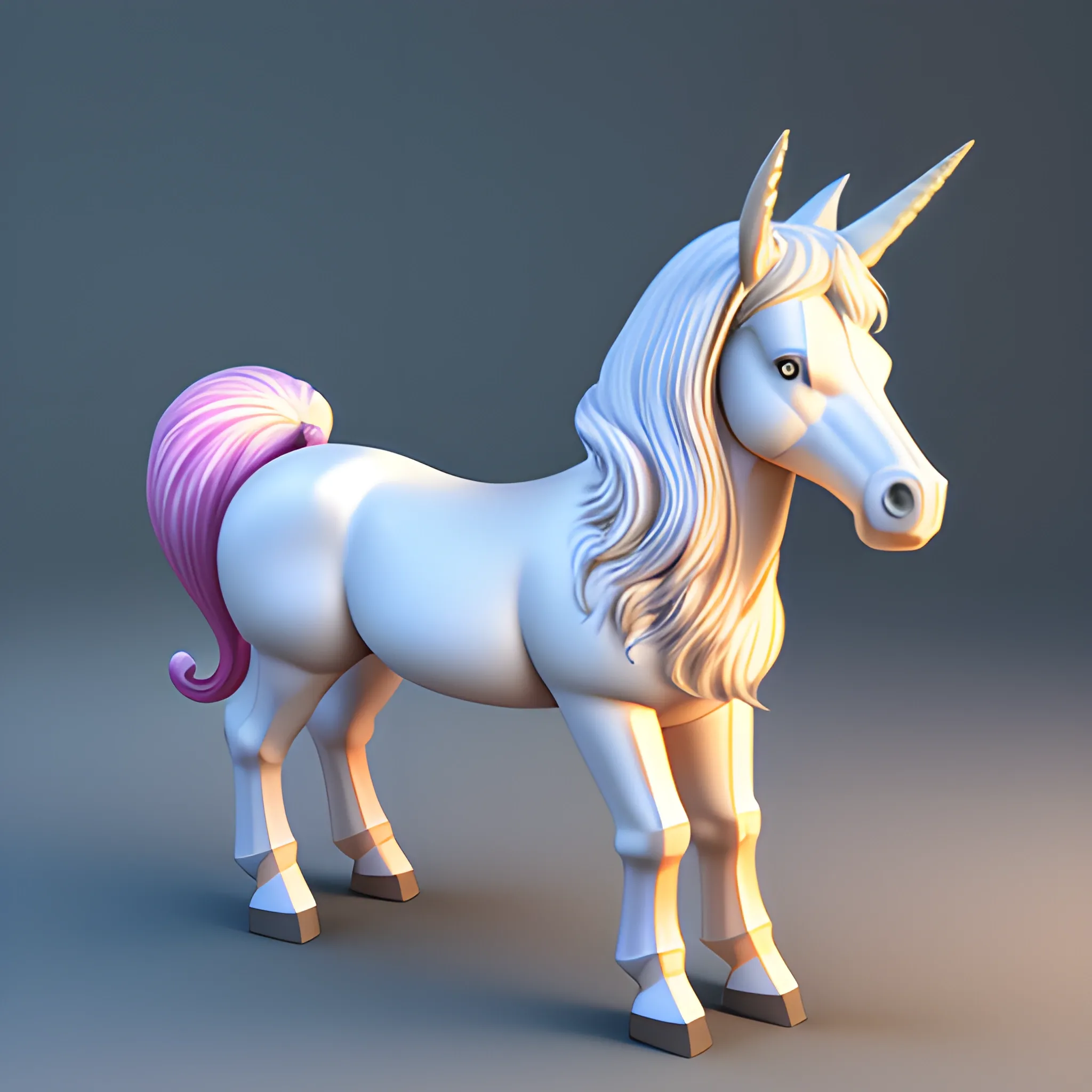 Einhorn, 3D