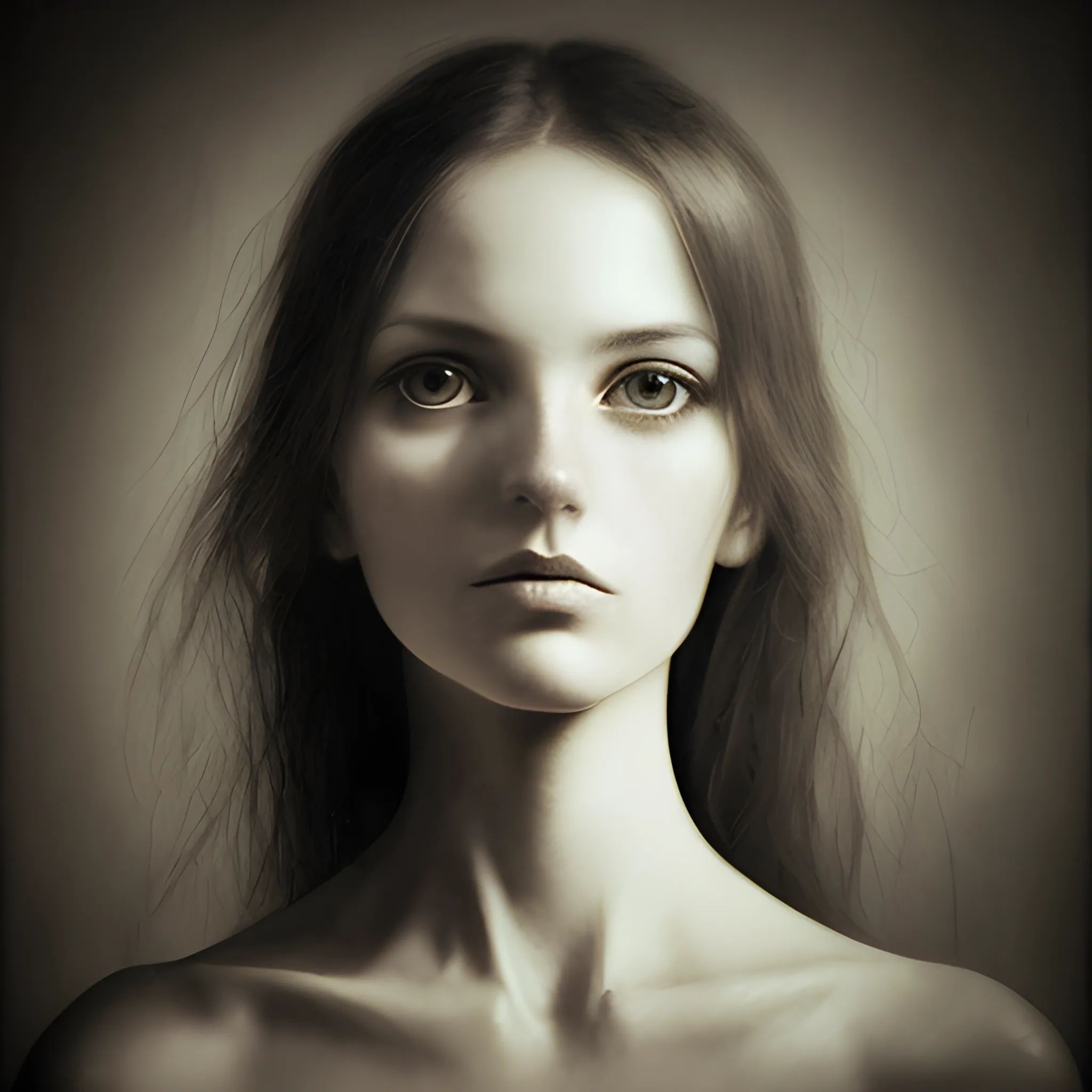 angle mysterious woman, portrait version, deep and artistic, masterwork