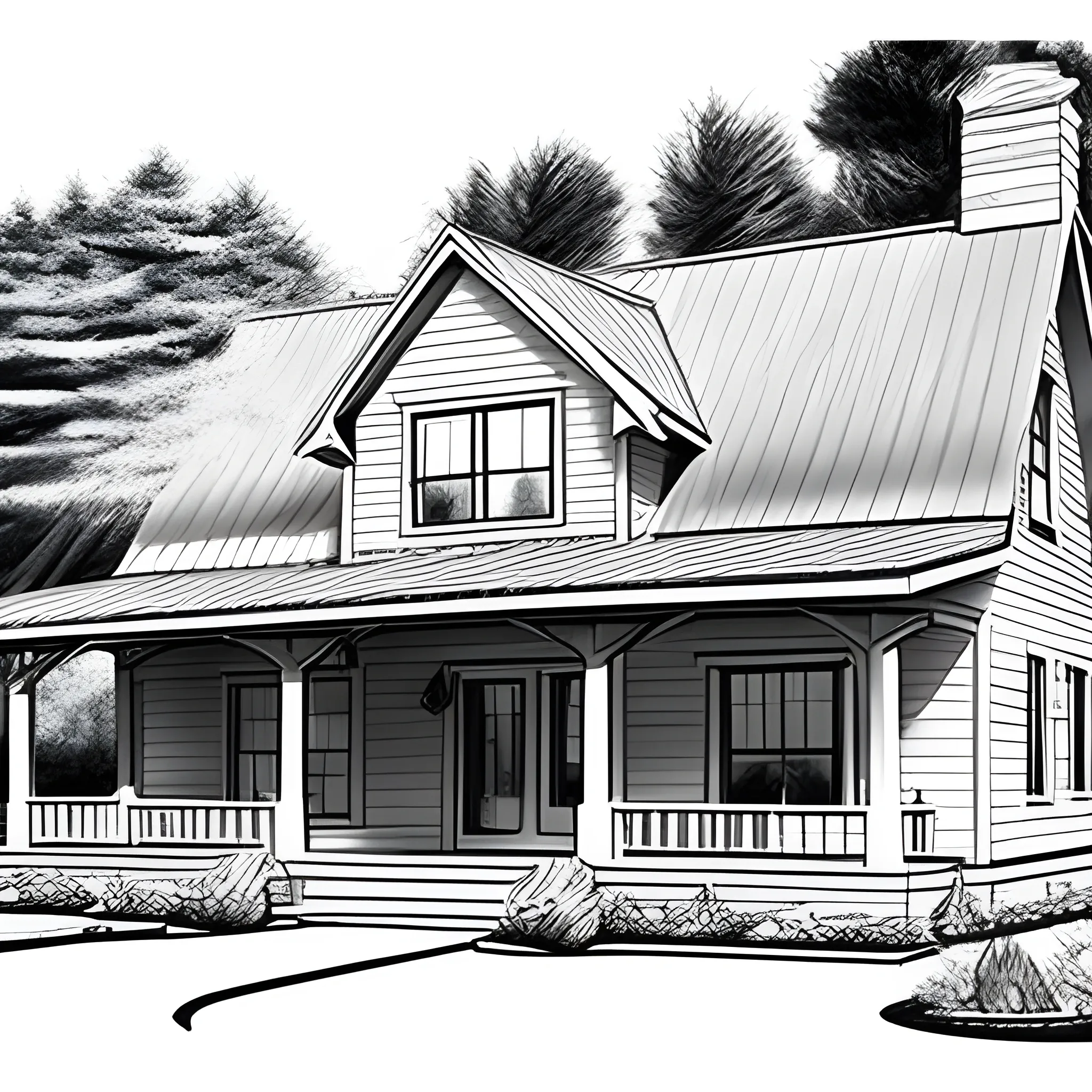 shotgun craftsman house
, Pencil Sketch