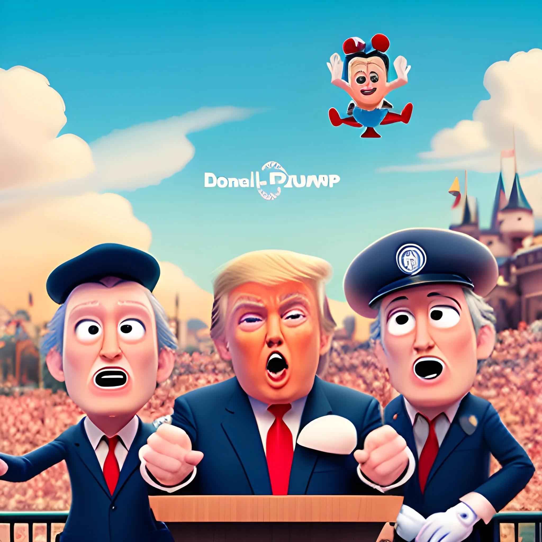 Donald trump pixar disney movie