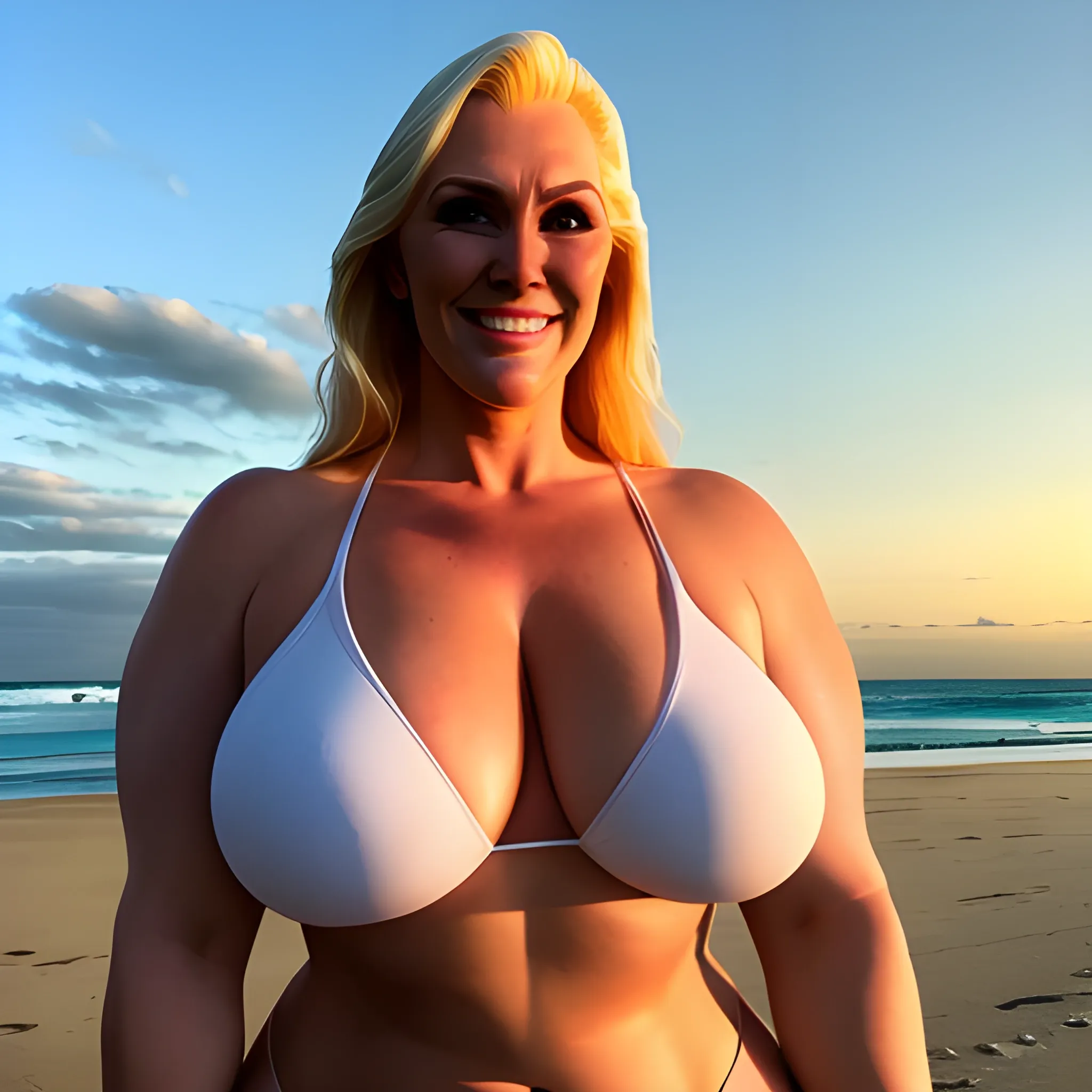 beautiful huge and tall muscular strong and slightly plus size b