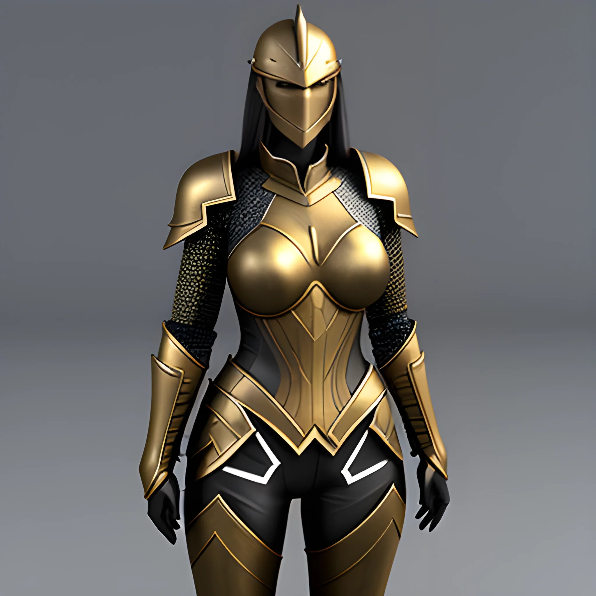 girl  armor , 3D