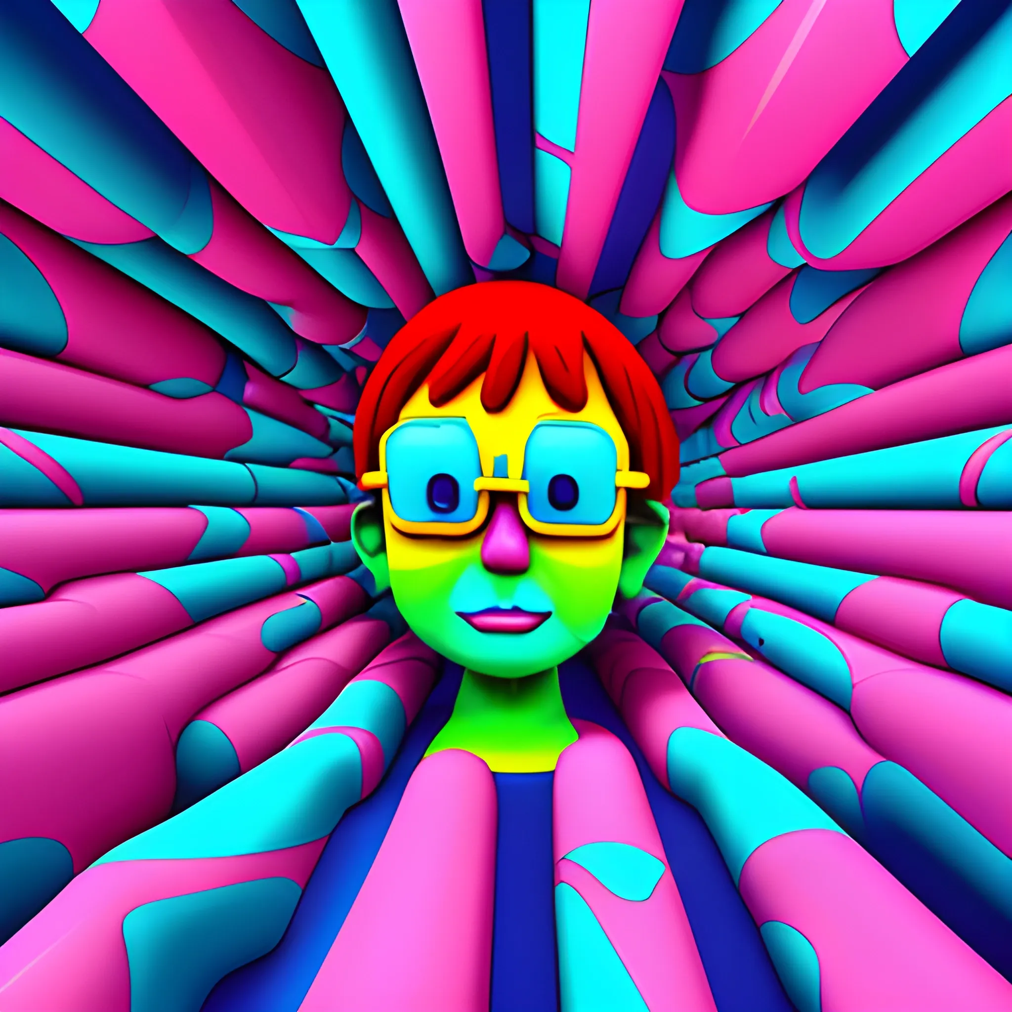 , Cartoon, Trippy, 3D