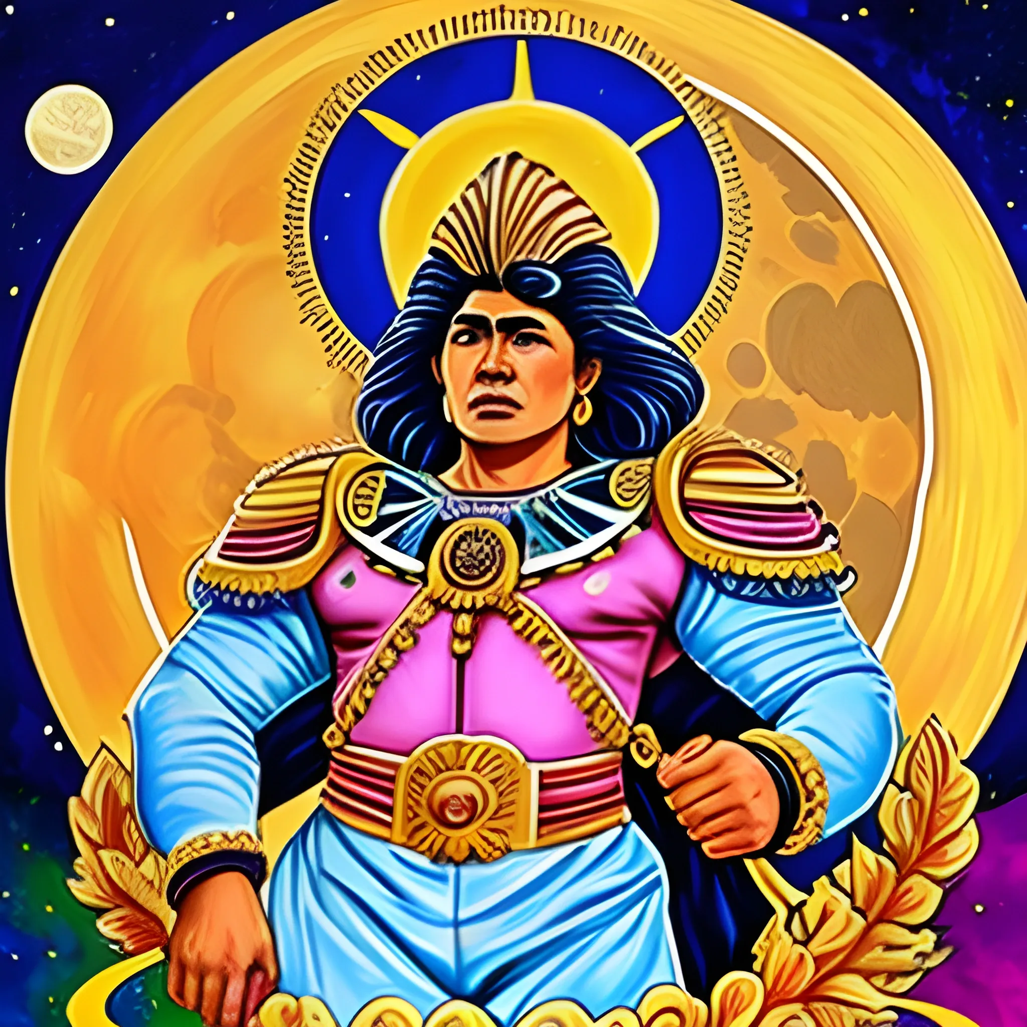 dios de la luna guerrero