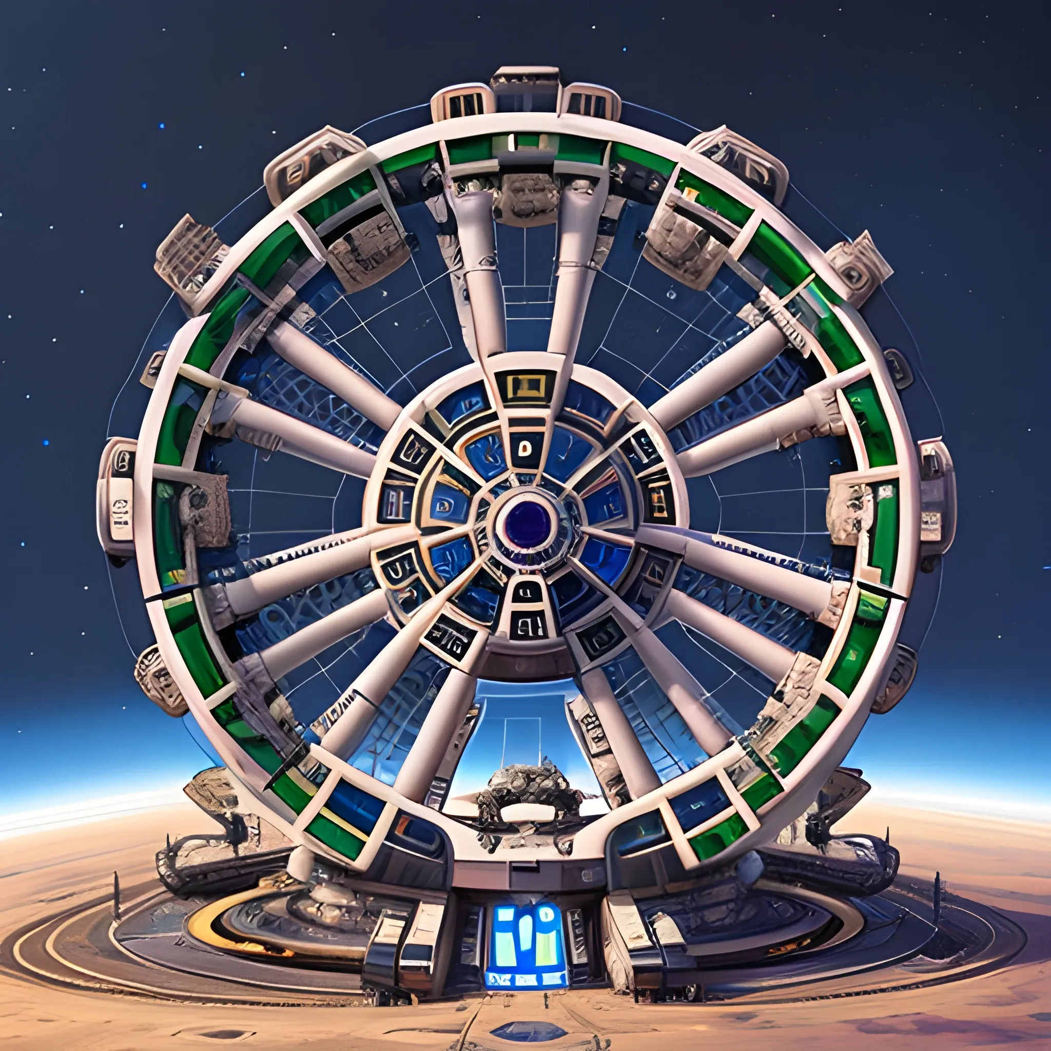 large wheel space station