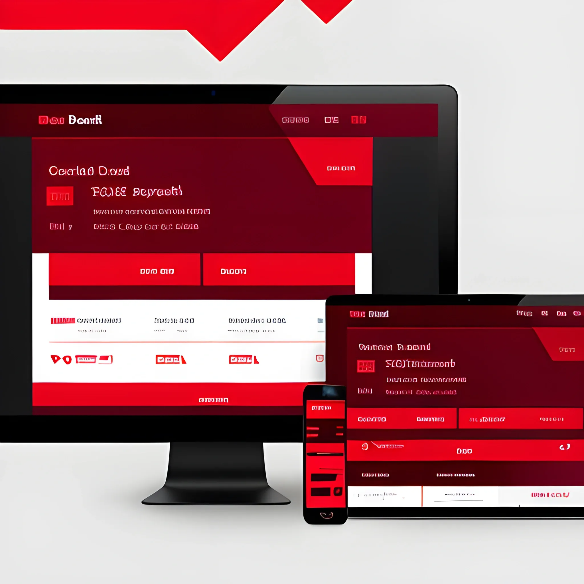 Red dark ui