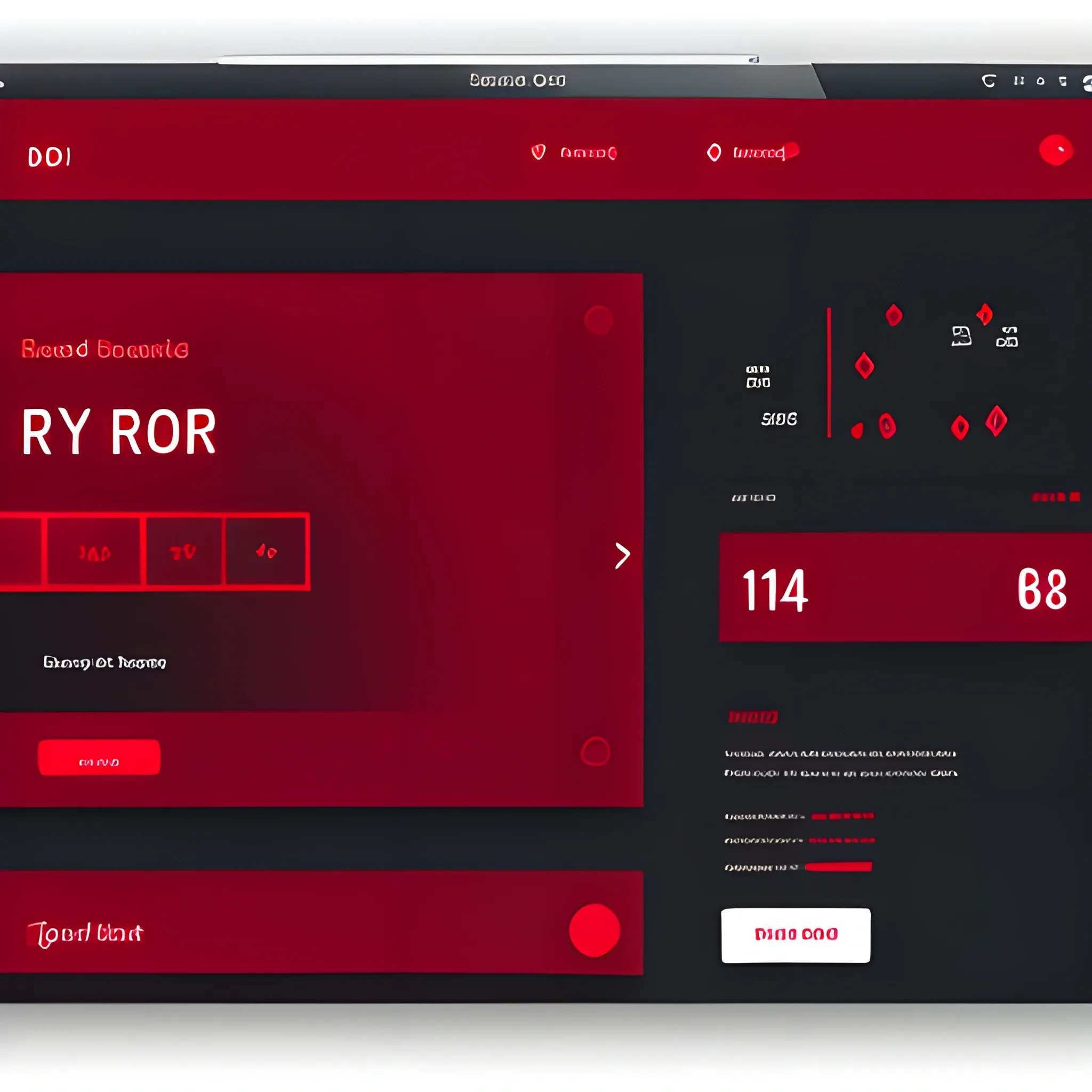 Red dark ui