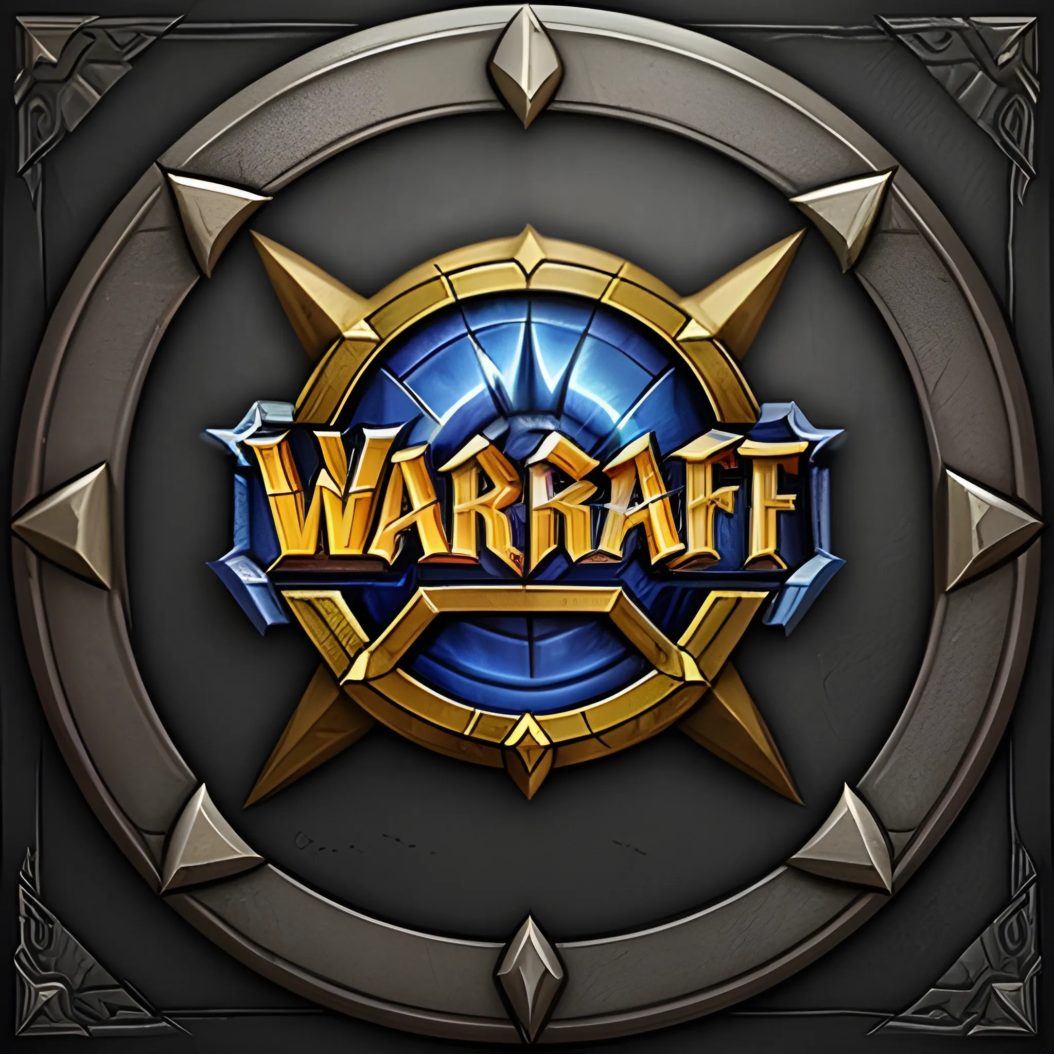 "Create a logo for 'Warcraft Facts' that embodies the essence of Azeroth's rich lore and history. Incorporate iconic Warcraft elements, like the Alliance and Horde symbols, legendary weapons, and the feeling of adventure and discovery. The design should be visually captivating and evoke a sense of wonder and excitement. Use a color scheme that reflects the vibrant and mystical world of Warcraft. The logo should be both informative and enticing, making viewers eager to explore the hidden treasures of Azeroth!, 3D