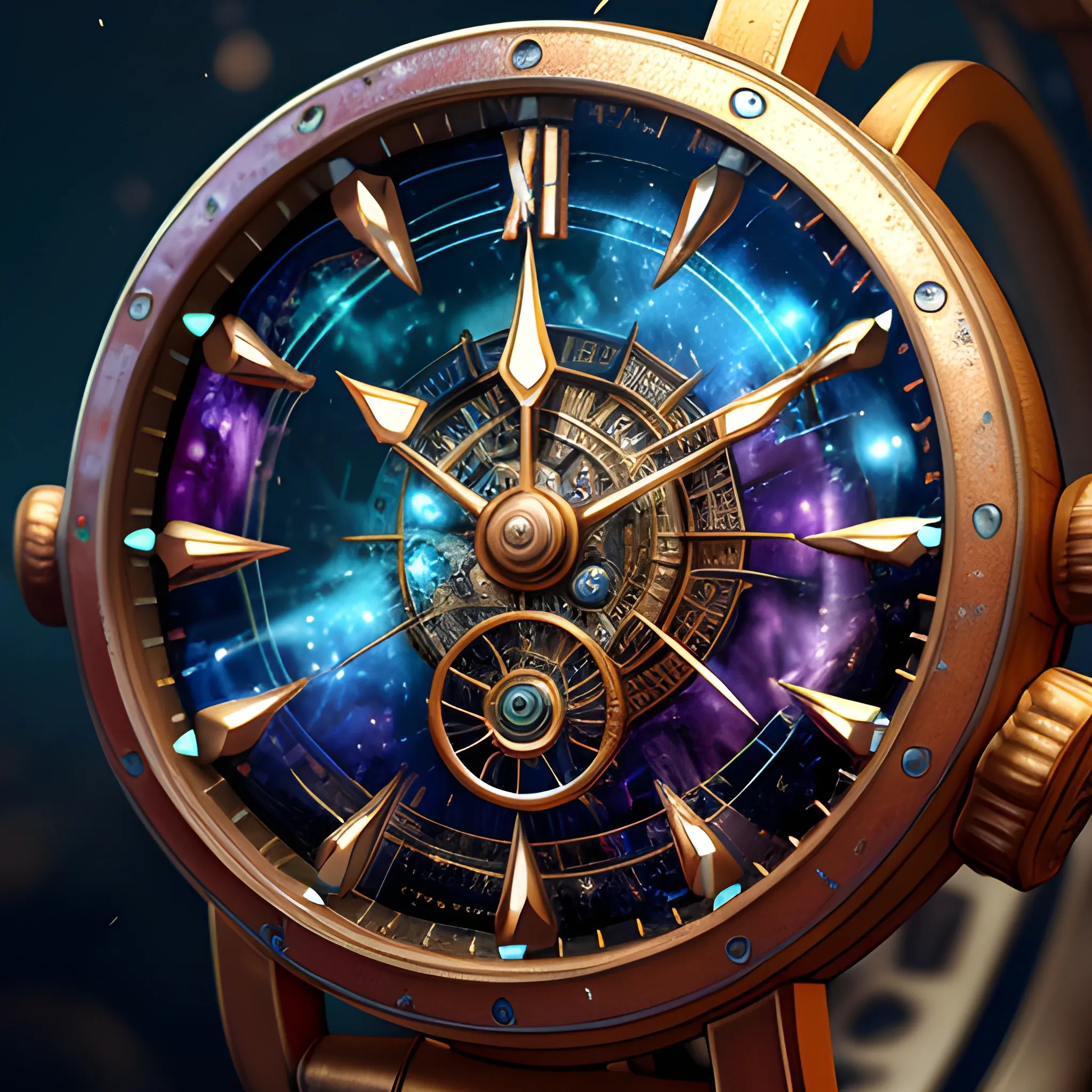 magic watches, 8k, high resolution, high quality, photorealistic, hyperrealistic, detailed, detailed matte painting, deep color, fantastical, intricate detail, splash screen, complementary colors, fantasy concept art, 8k resolution trending on Artstation Unreal Engine