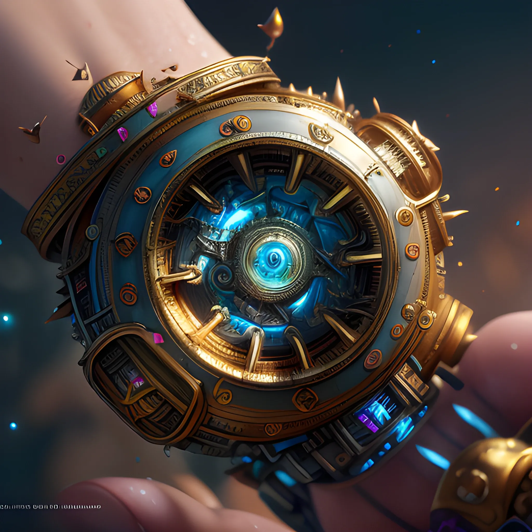 many magic watches, 8k, high resolution, high quality, photorealistic, hyperrealistic, detailed, detailed matte painting, deep color, fantastical, intricate detail, splash screen, complementary colors, fantasy concept art, 8k resolution trending on Artstation Unreal Engine