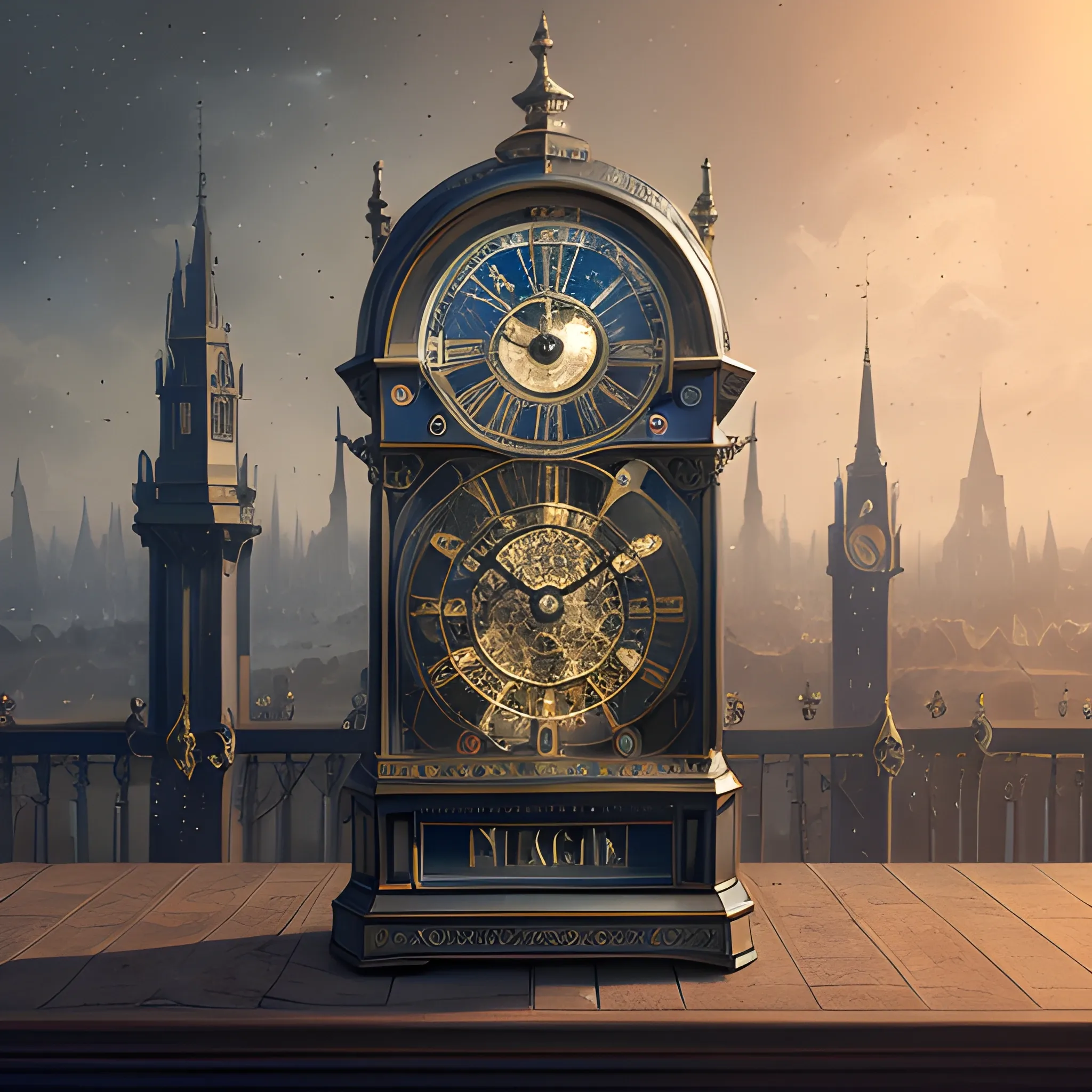 a lot of magic clocks, many magic clocks, clocks and watches, 8k, high resolution, high quality, photorealistic, hyperrealistic, detailed, detailed matte painting, deep color, fantastical, intricate detail, splash screen, complementary colors, fantasy concept art, 8k resolution trending on Artstation Unreal Engine