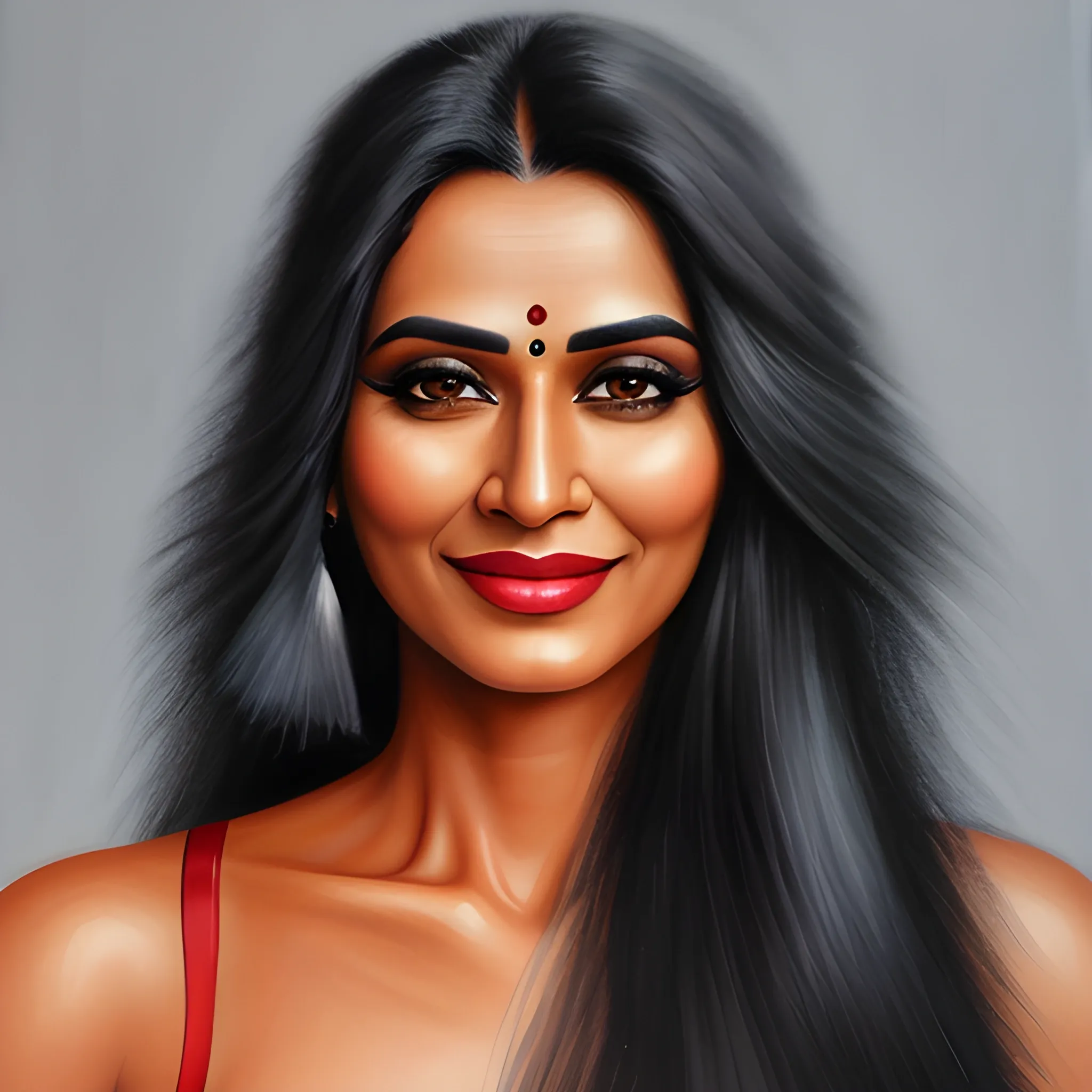 UHD, 16k, ((photorealistic)), masterpiece,  Indian, 1solo girl, 25-year-old, smiling, long black hair, no burry, no distortion, no sketch, no paint, no oil paint,