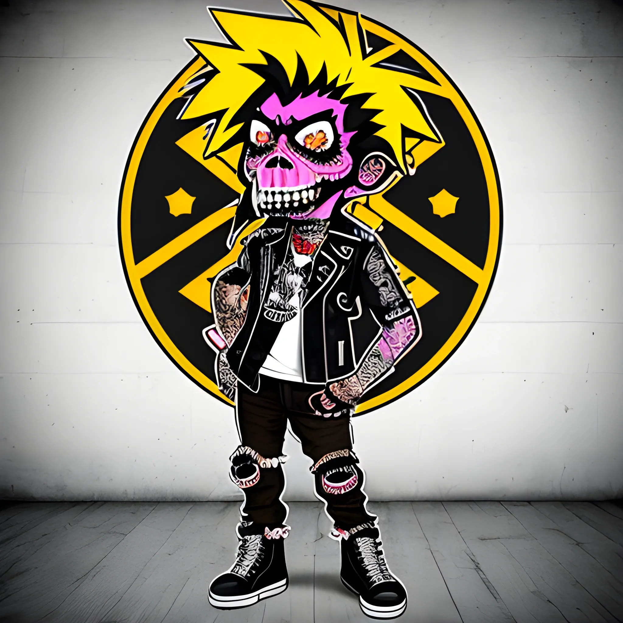 Sick Morgan Punk Mascot