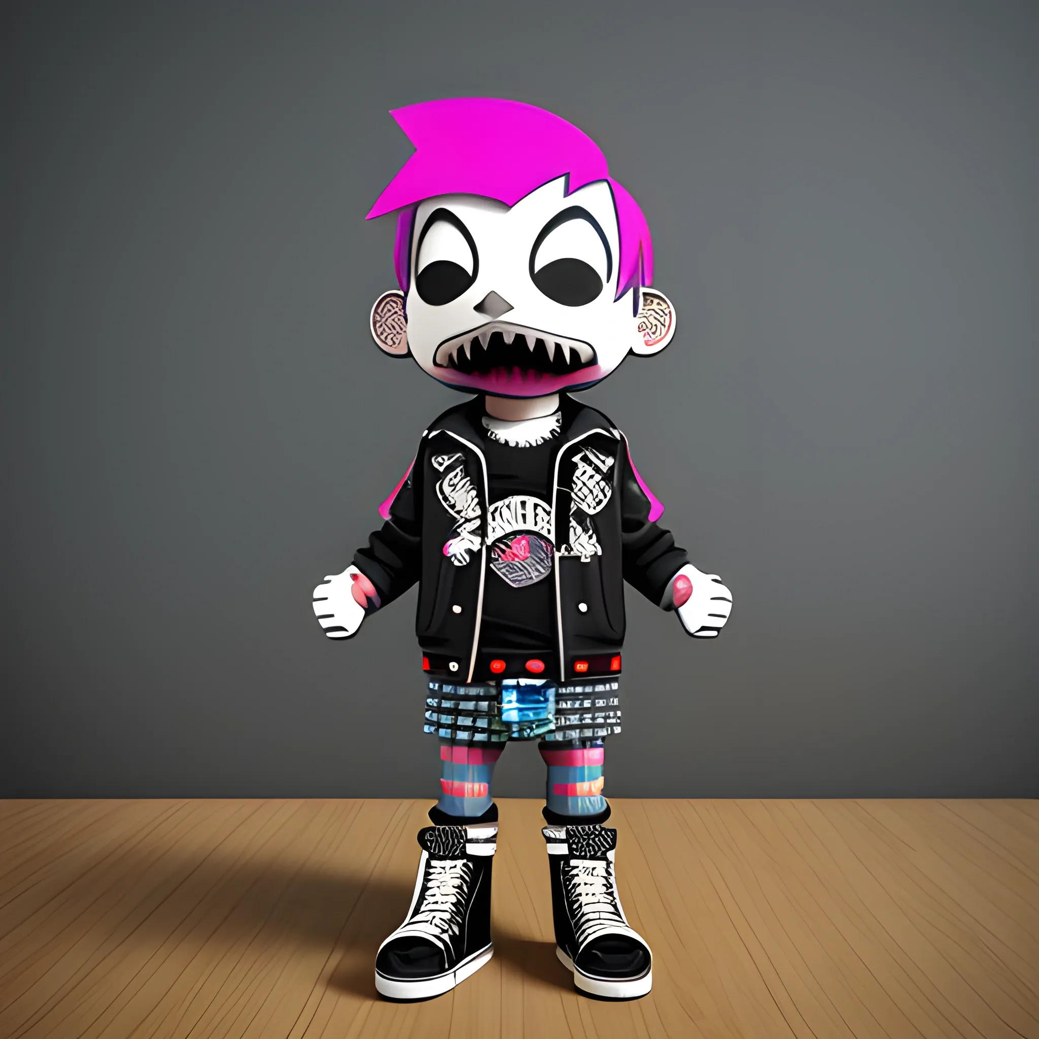 Sick Morgan Punk Mascot, 3D