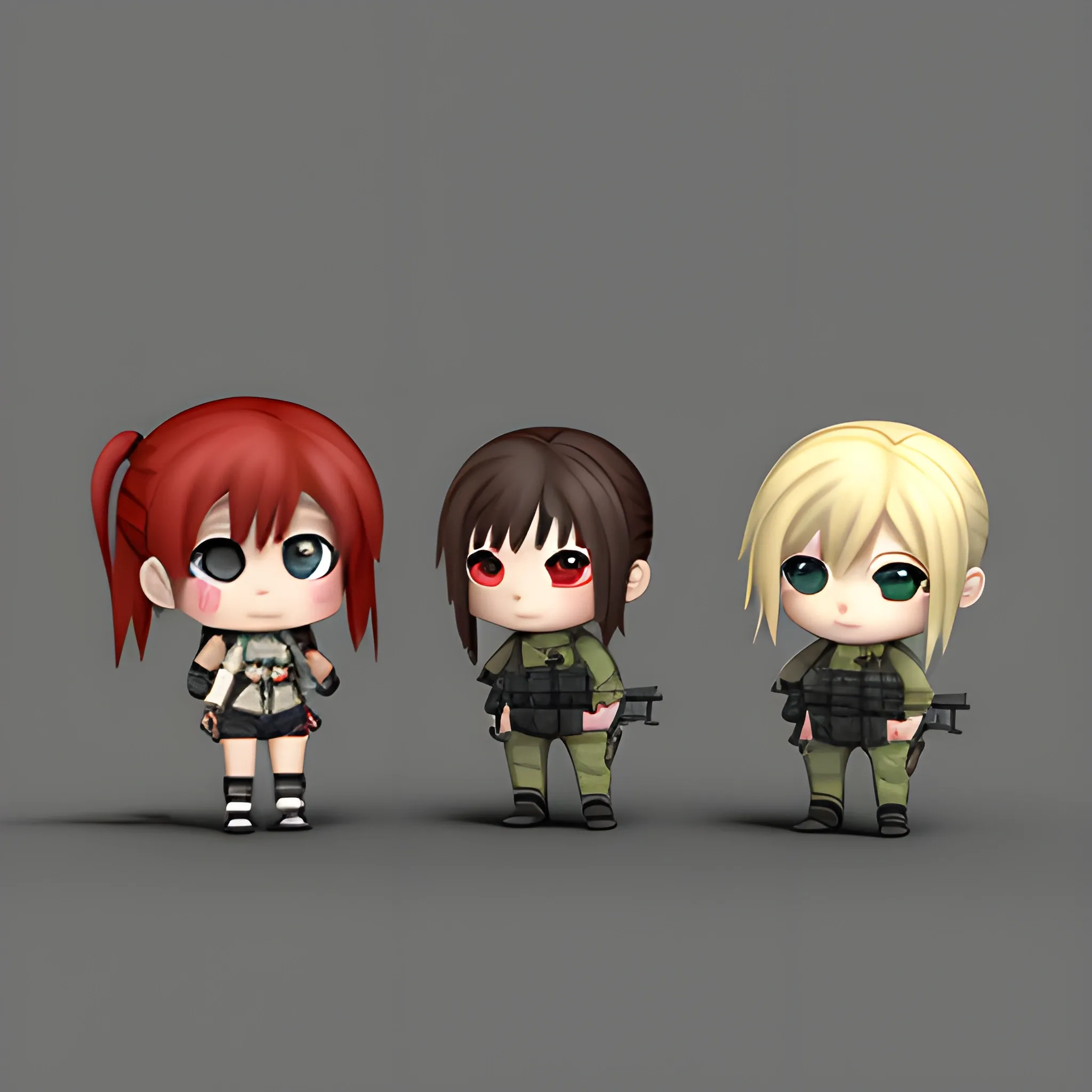 Shrapnel Chibis , 3D