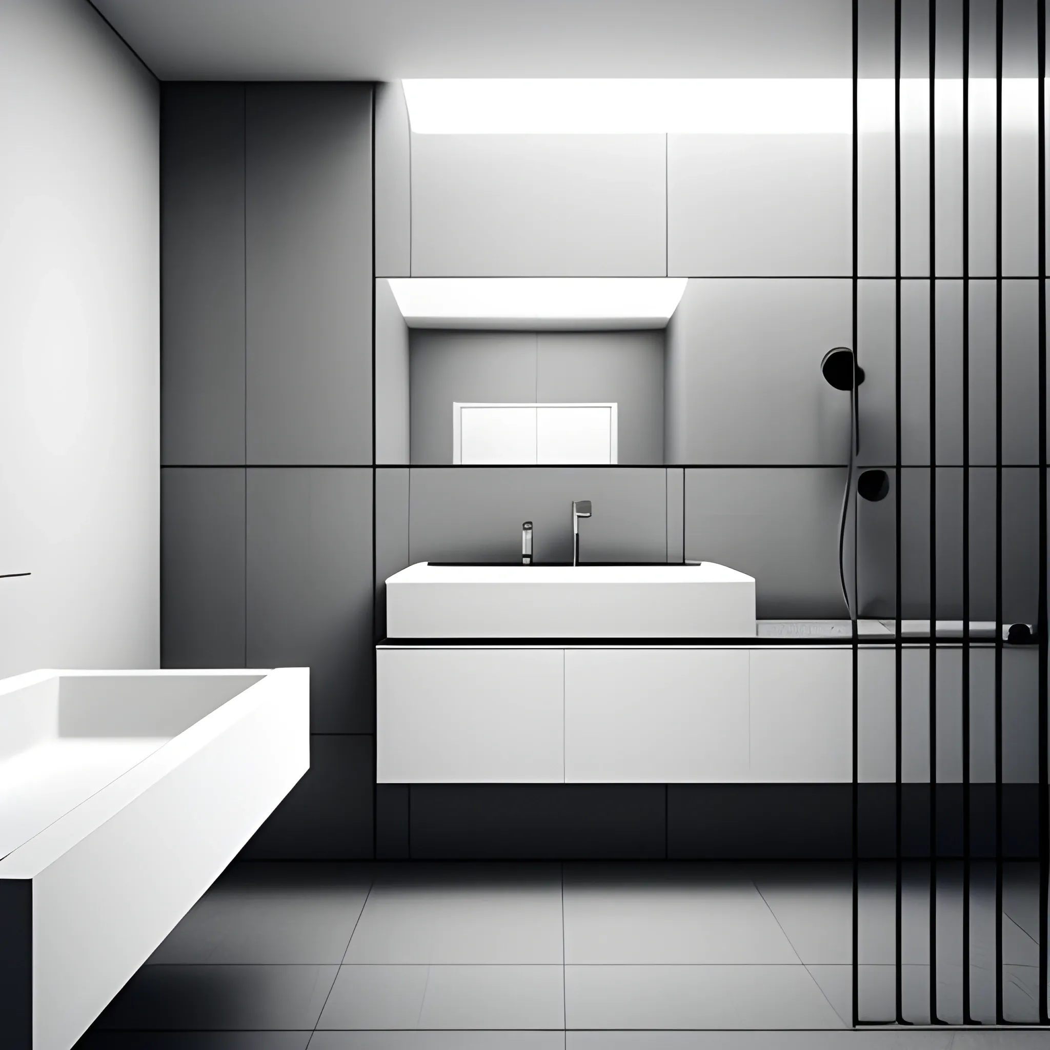 baño, bathroom, minimalism