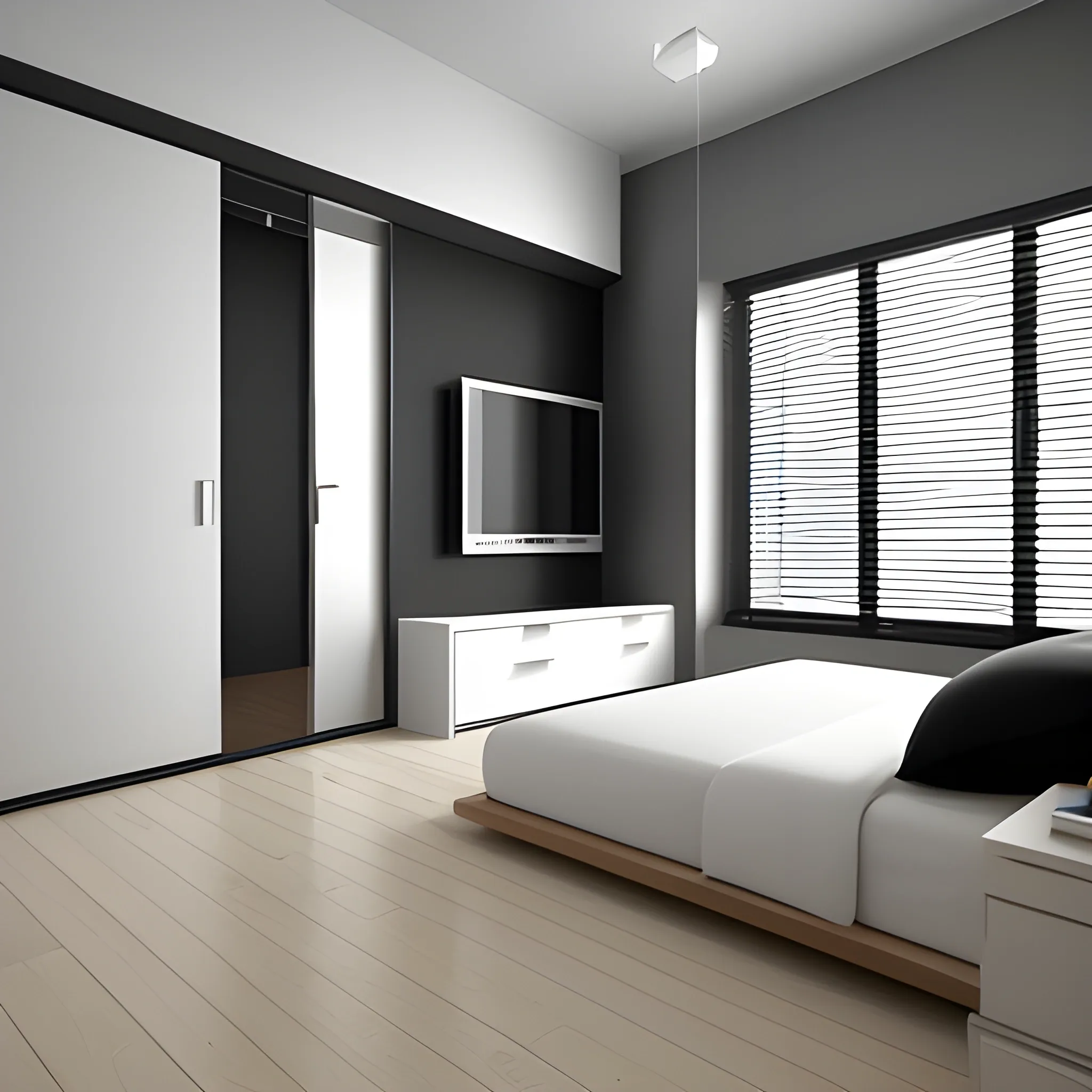 A modern minimalistic room , 3D